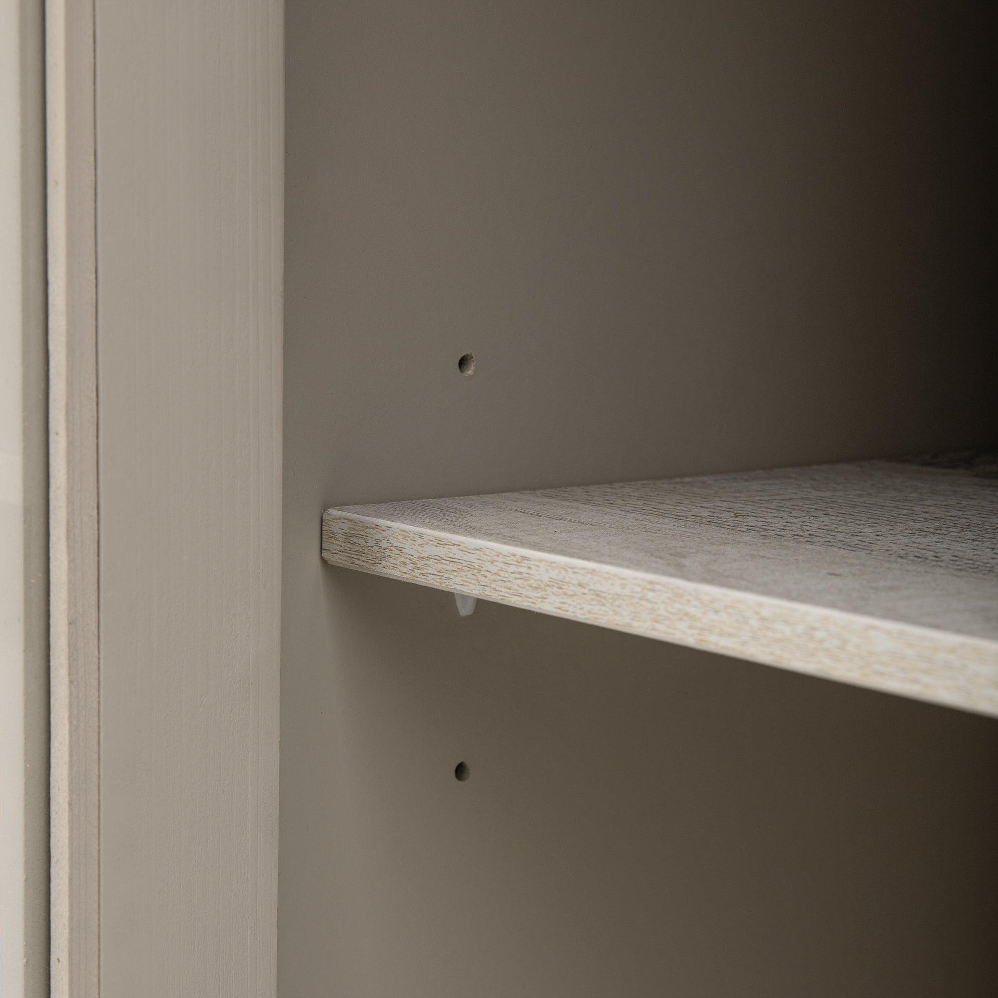 34" Tall MDF 3-door Accent Cabinet with Adjustable Shelf