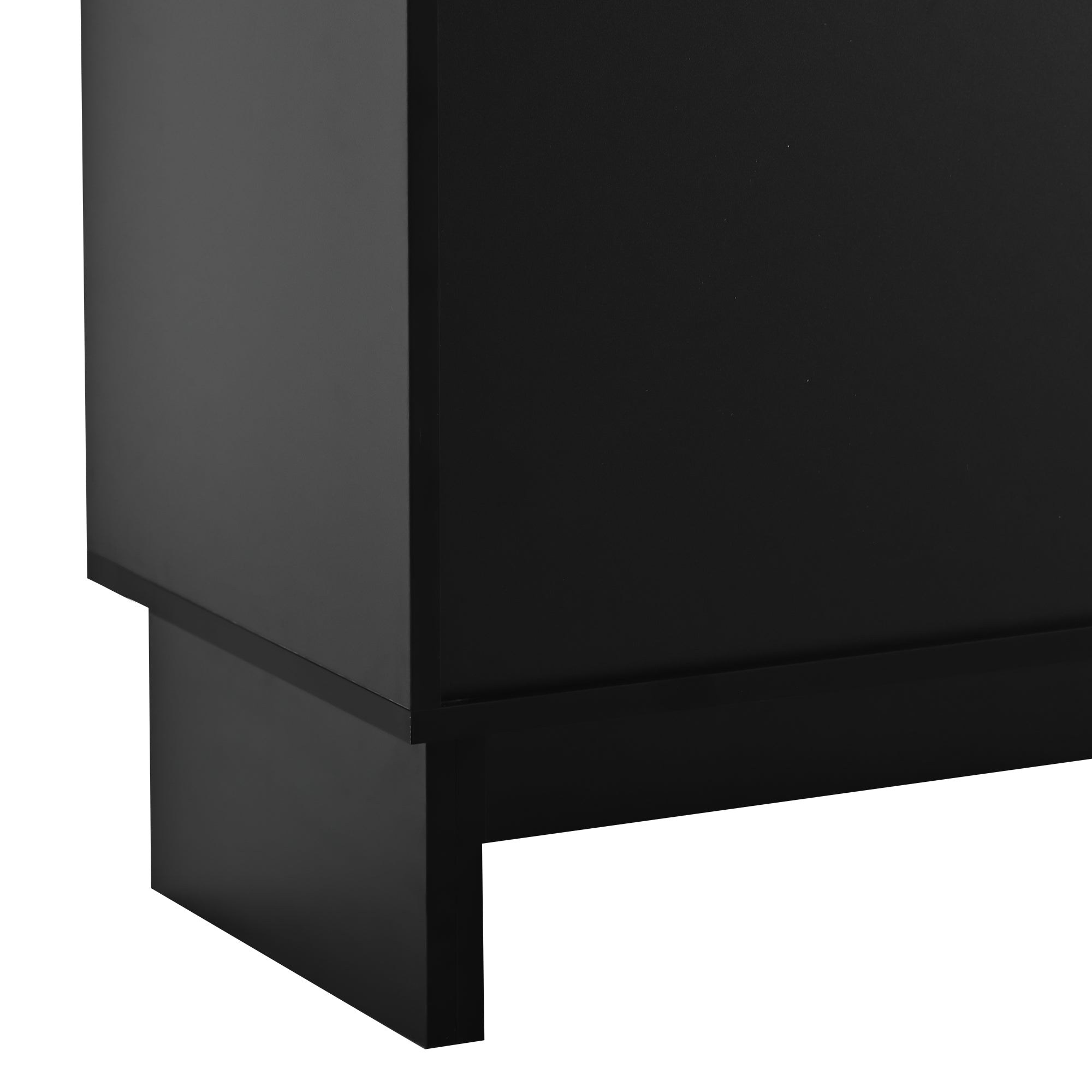 32" Tall MDF 3-door Accent Cabinet with Adjustable Shelves