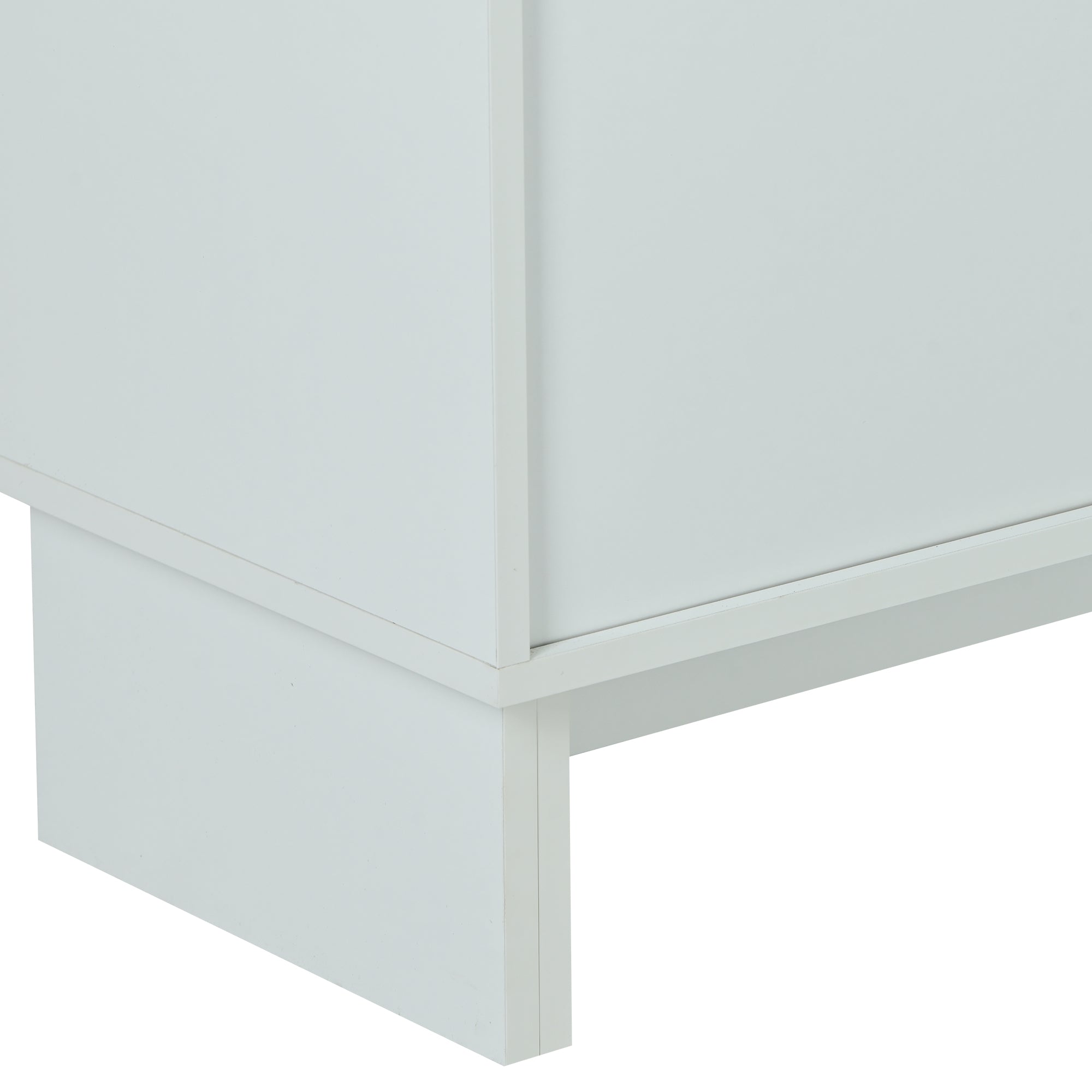 32" Tall MDF 3-door Accent Cabinet with Adjustable Shelves