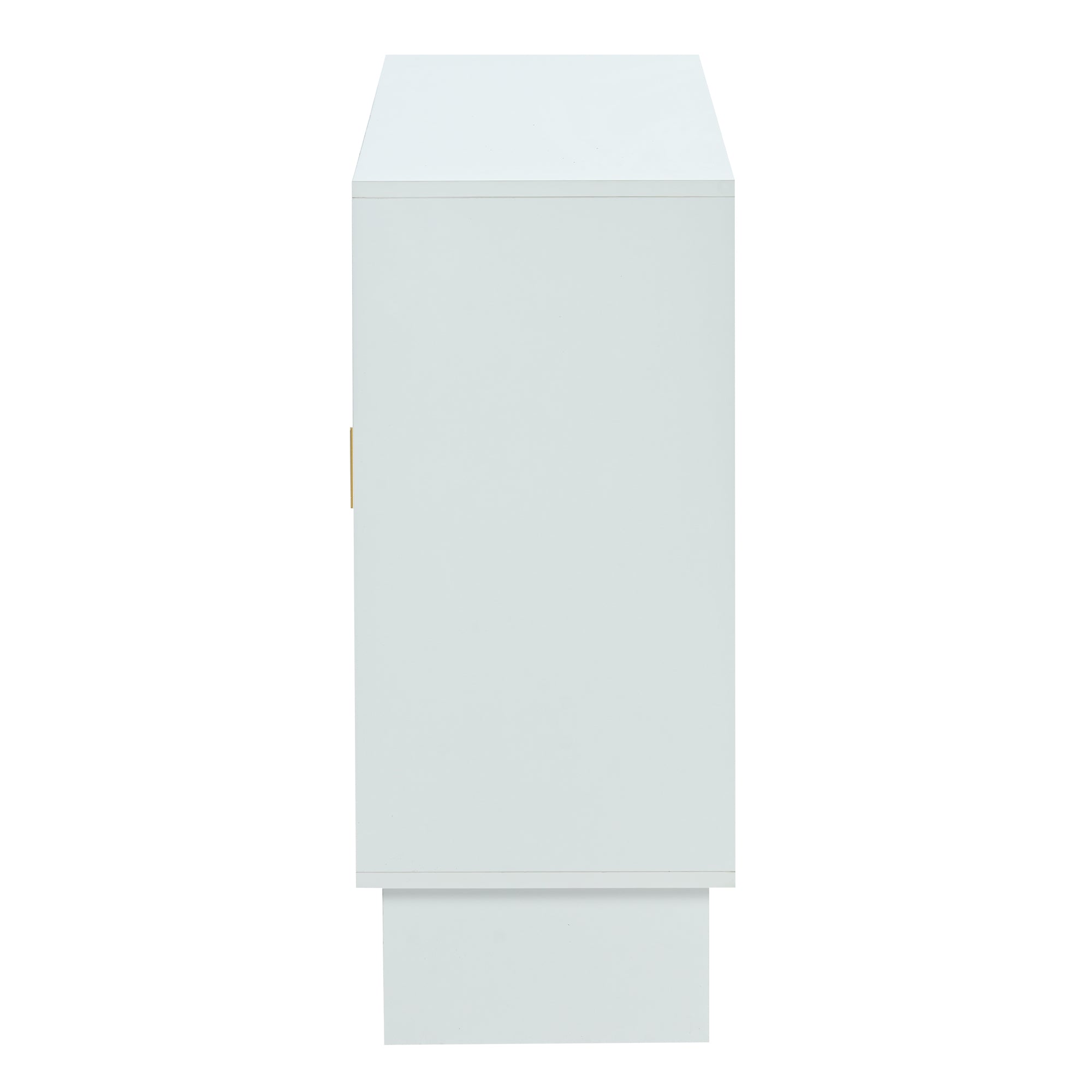 32" Tall MDF 3-door Accent Cabinet with Adjustable Shelves