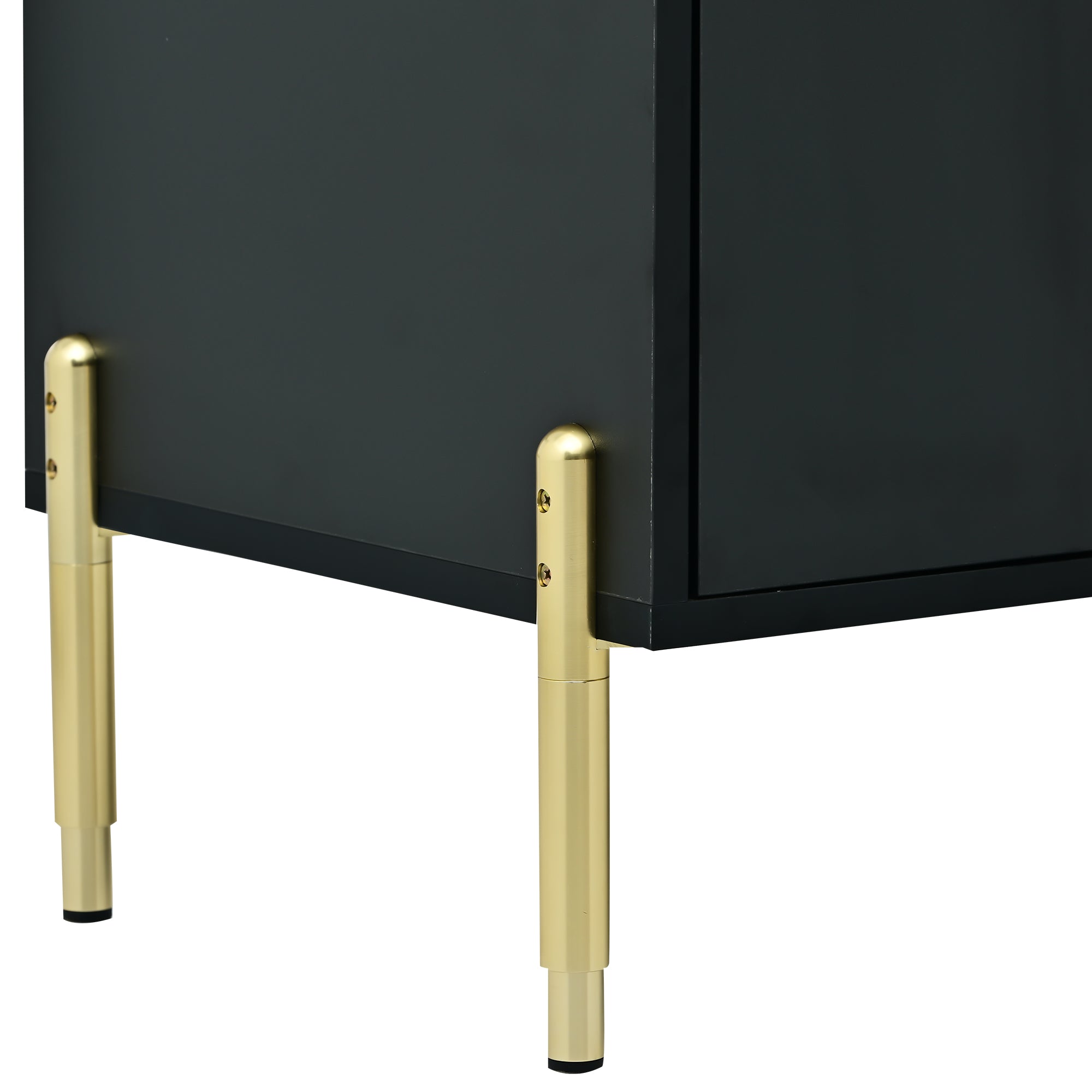 34" Tall MDF 2-door Accent Cabinet with Adjustable Shelves