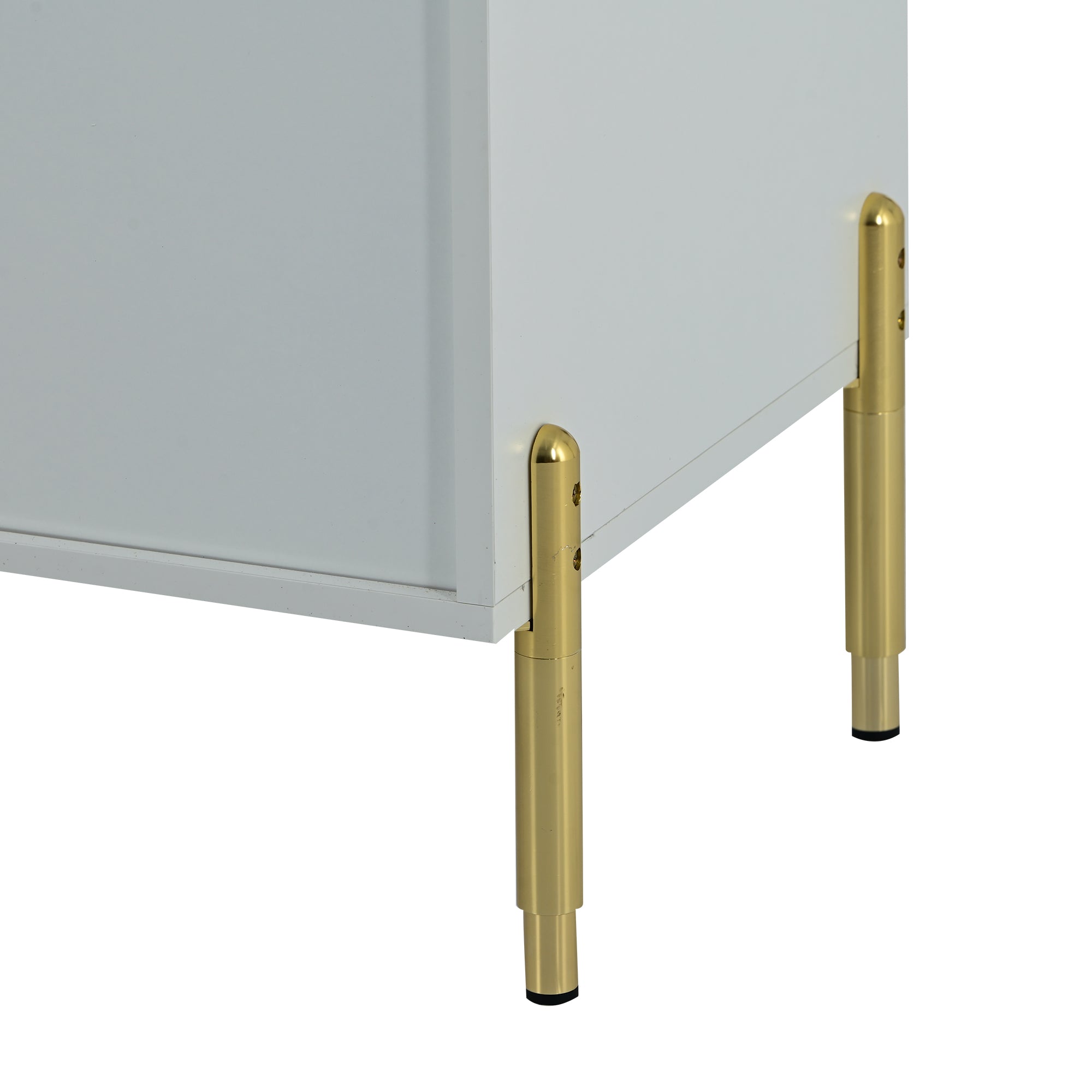 34" Tall MDF 2-door Accent Cabinet with Adjustable Shelves