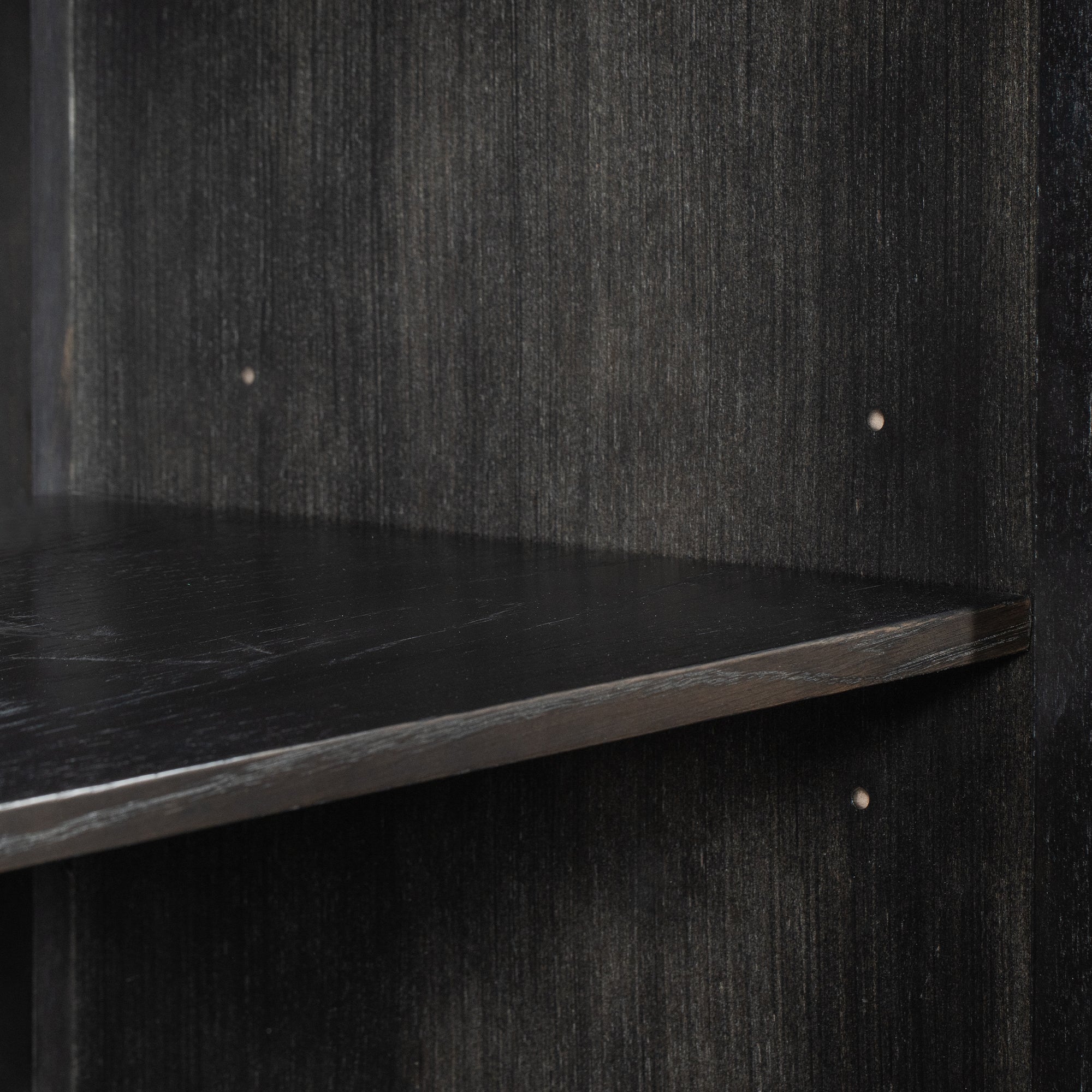 34" Tall MDF 2-Door Accent Cabinet with 2 Metal Handles