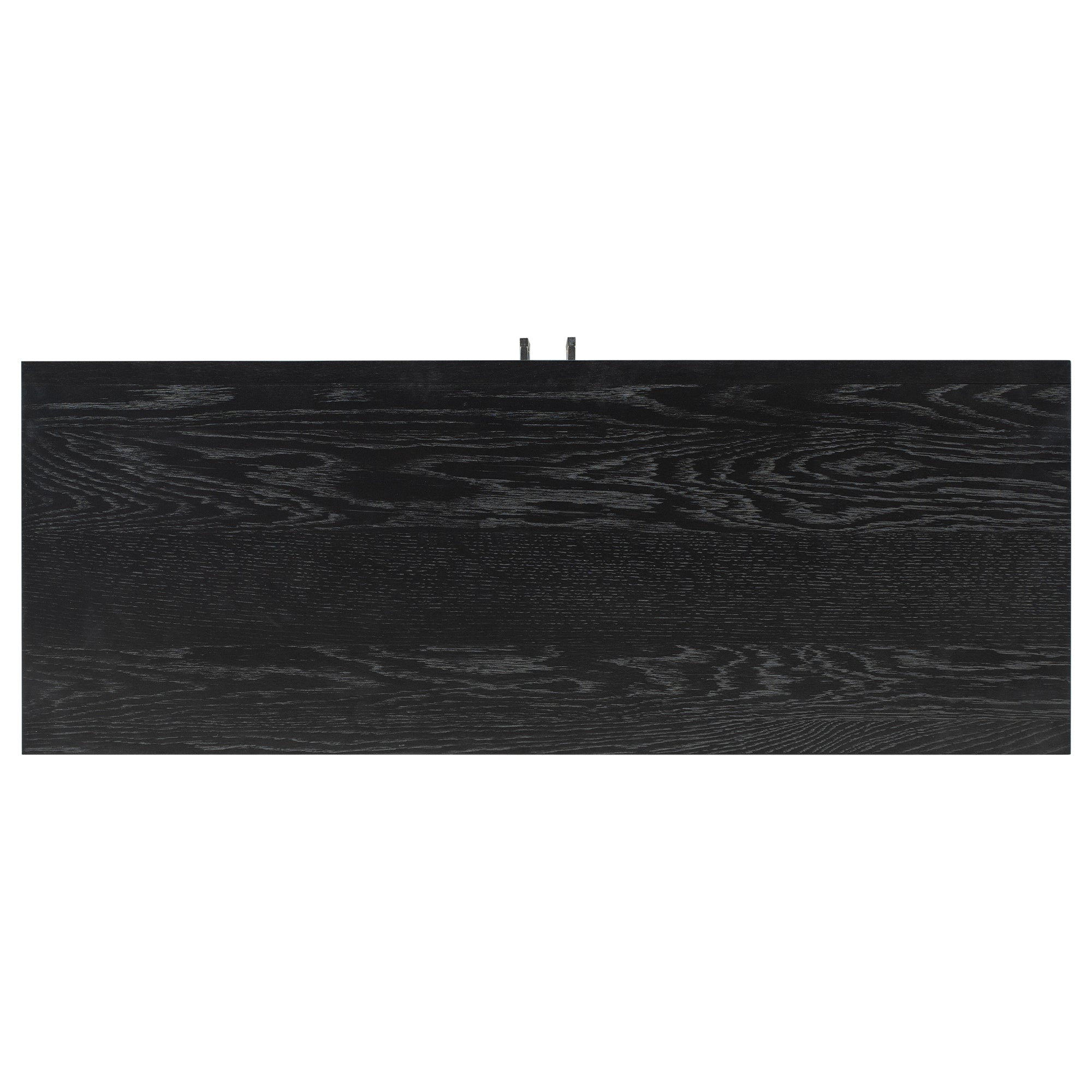34" Tall MDF 2-Door Accent Cabinet with 2 Metal Handles
