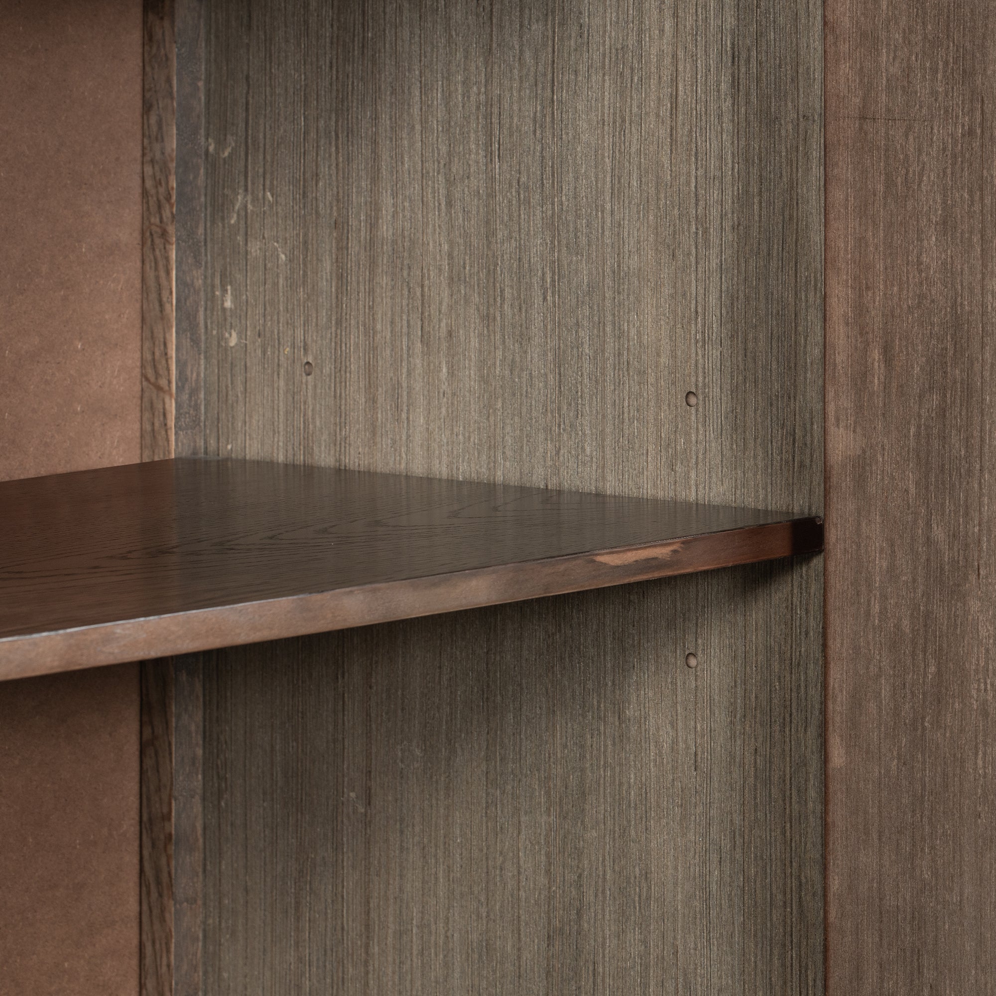 34" Tall MDF 2-Door Accent Cabinet with 2 Metal Handles