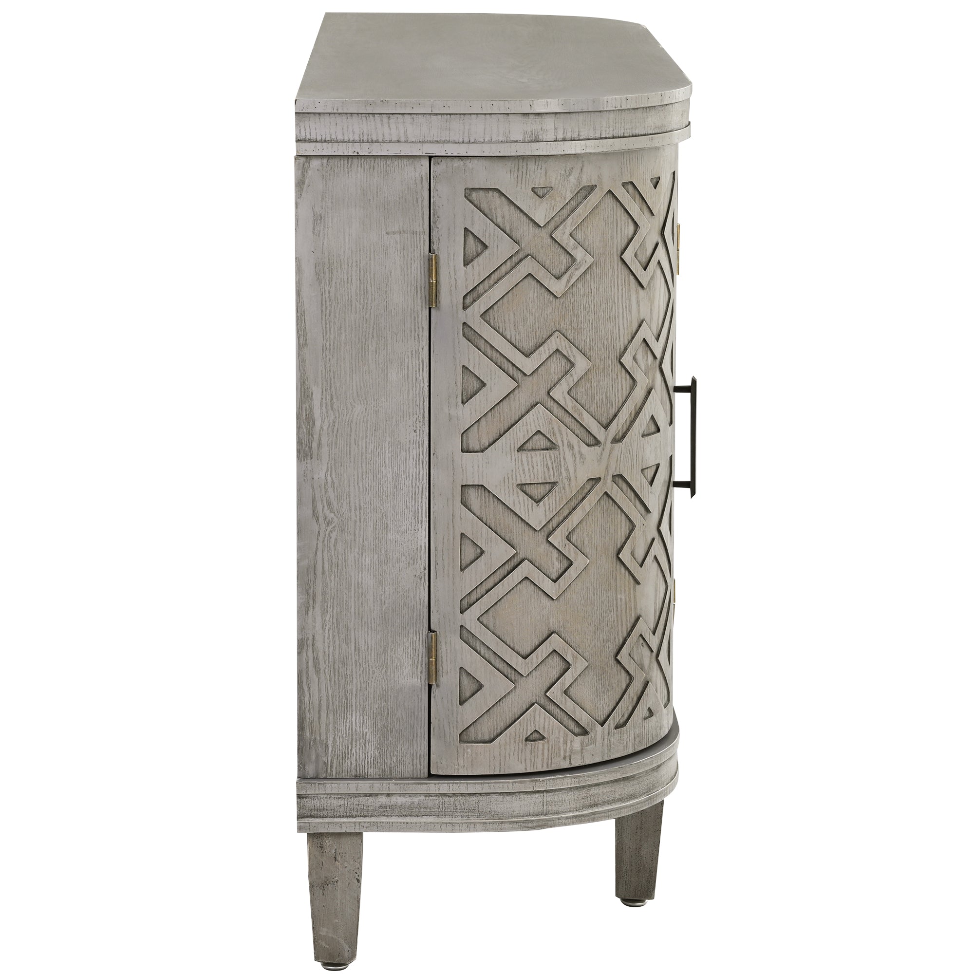 34 Inch MDF 4-door Accent Storage Cabinet