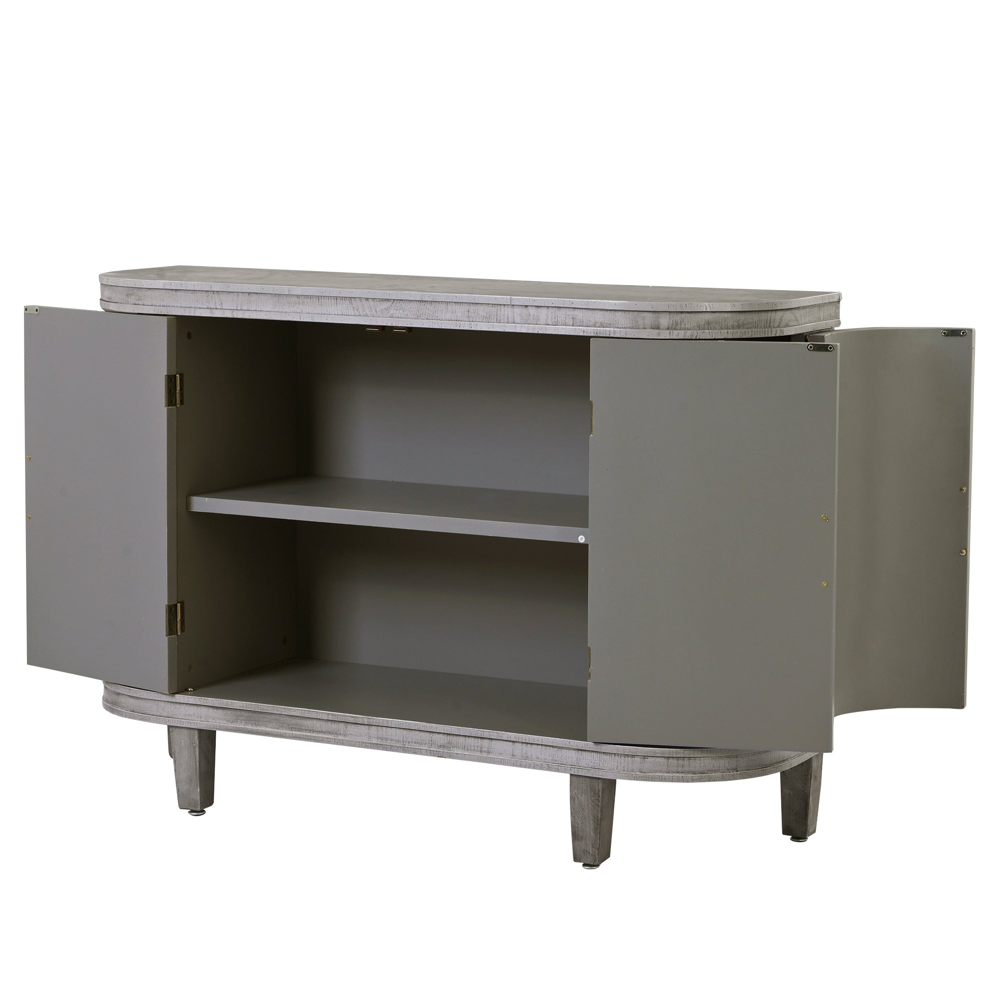 34 Inch MDF 4-door Accent Storage Cabinet