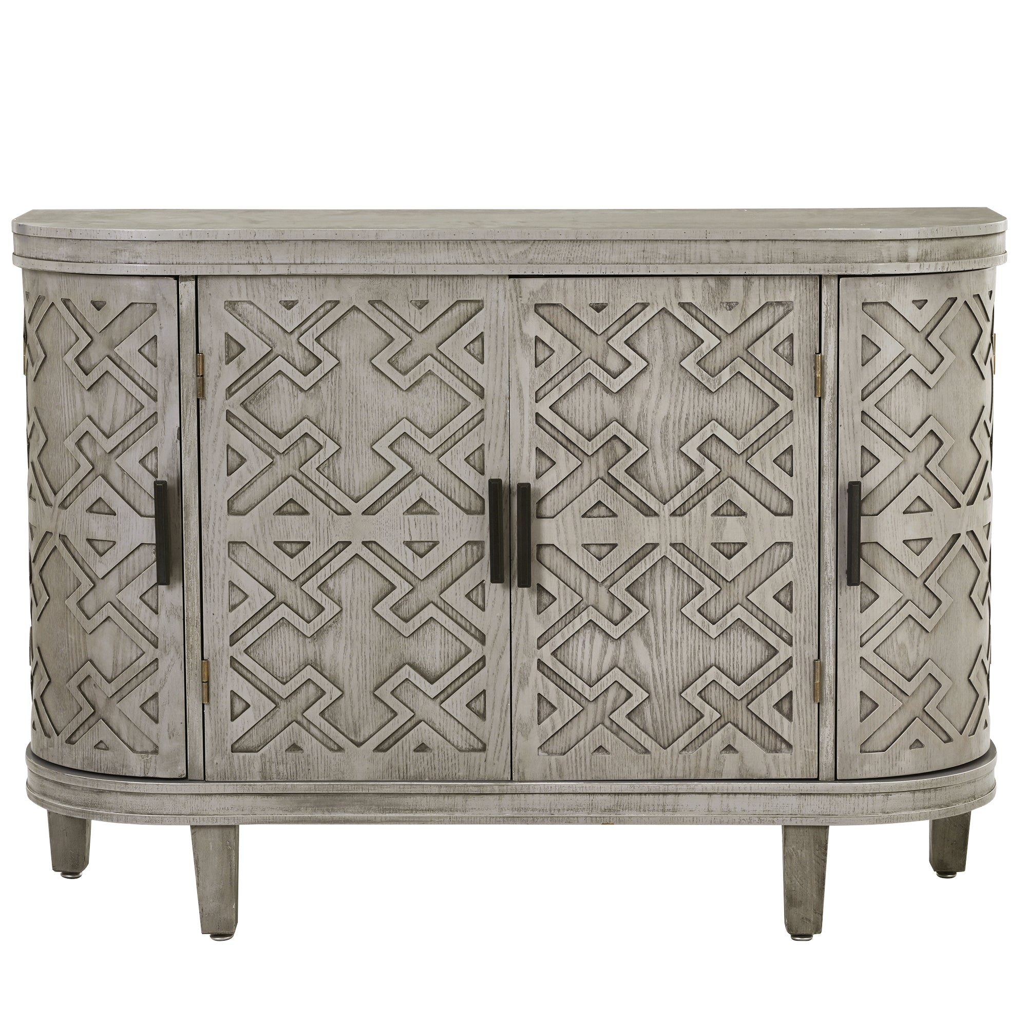 34 Inch MDF 4-door Accent Storage Cabinet