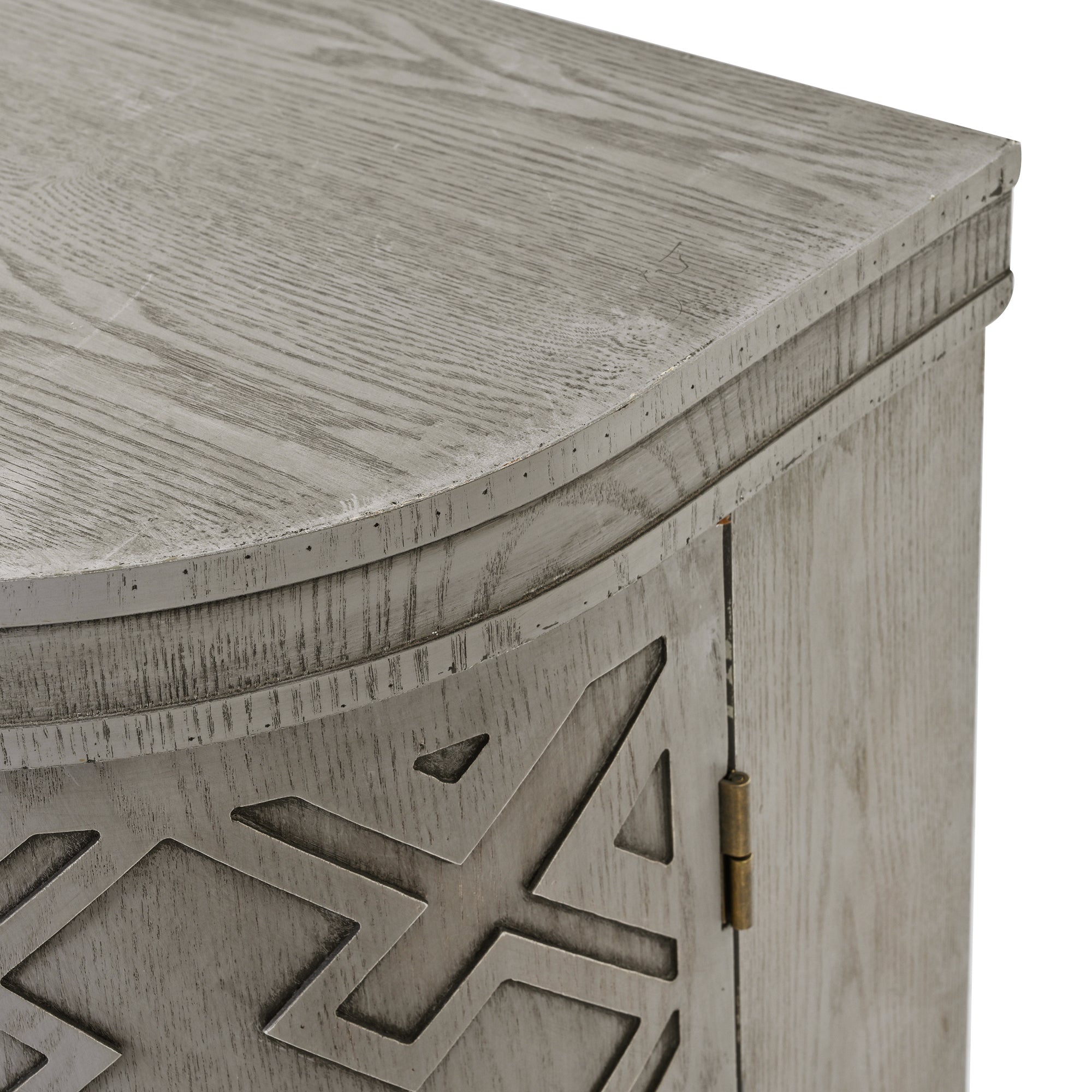 34 Inch MDF 4-door Accent Storage Cabinet