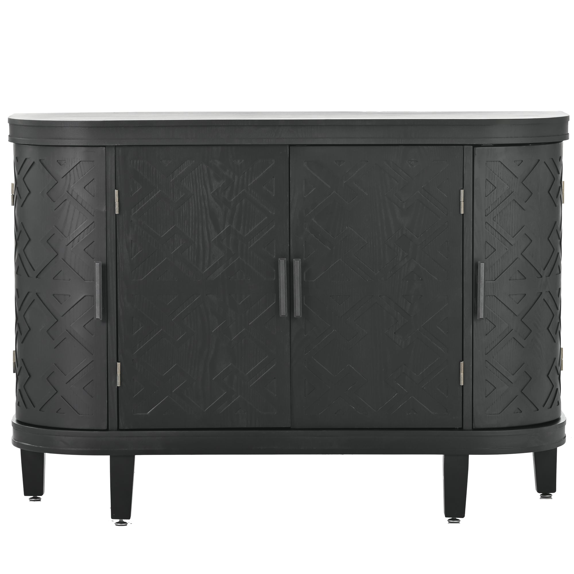 34 Inch MDF 4-door Accent Storage Cabinet