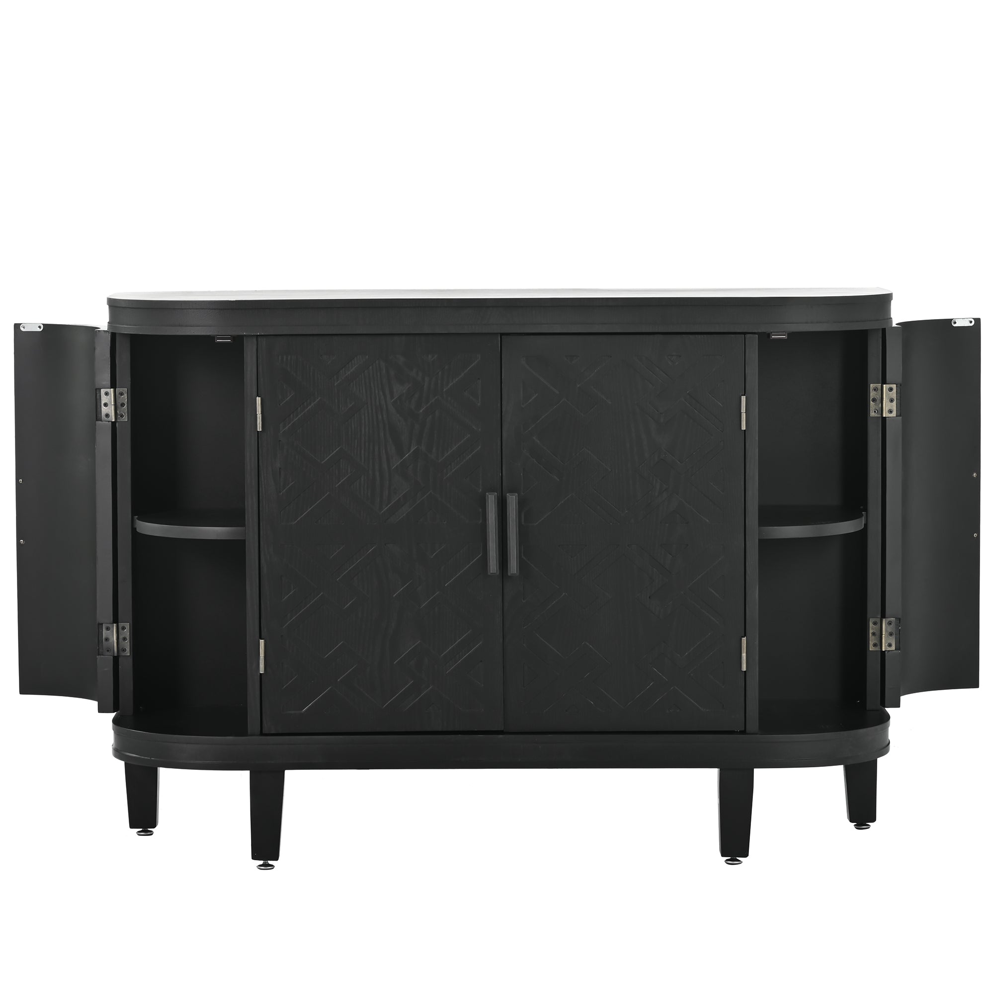 34 Inch MDF 4-door Accent Storage Cabinet