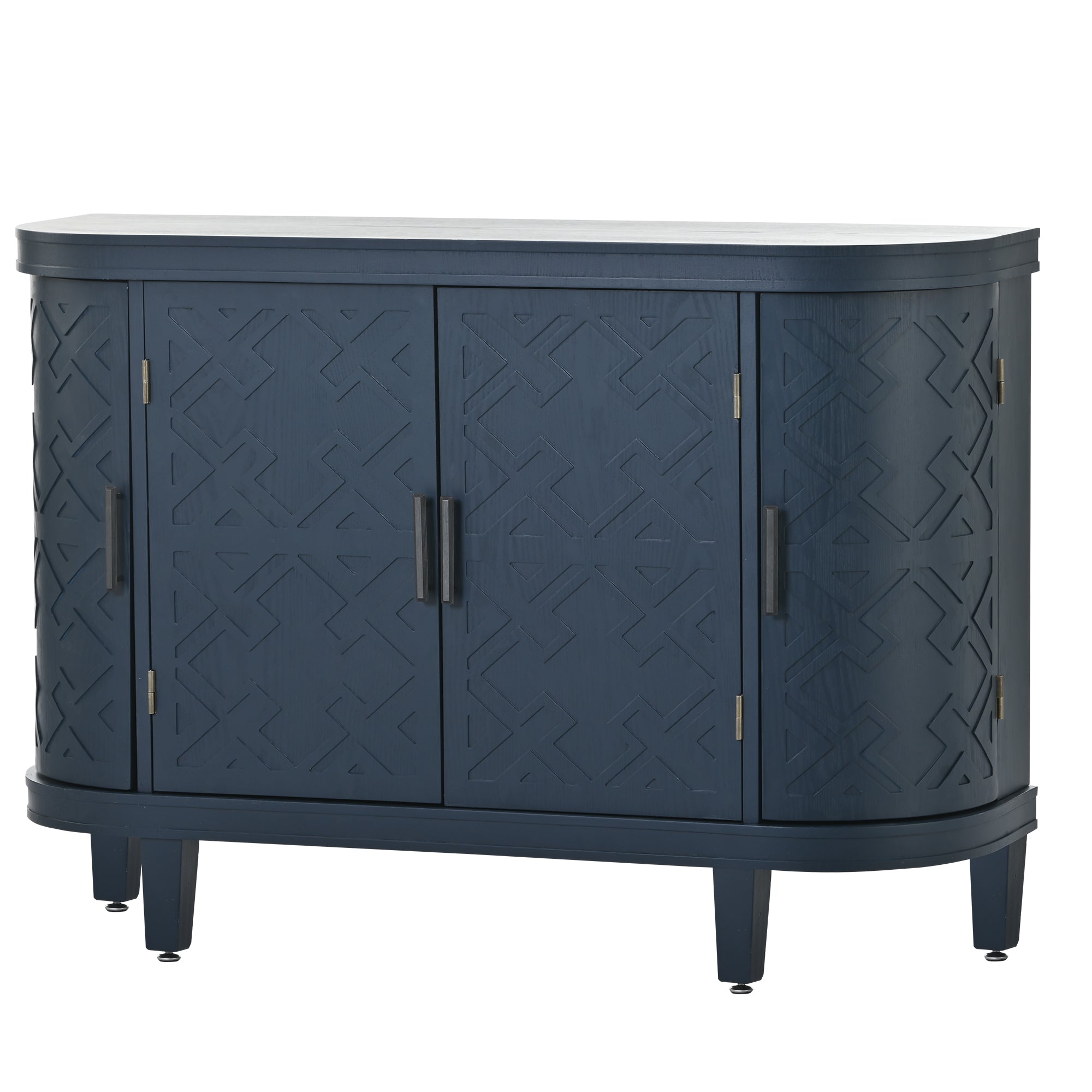 34 Inch MDF 4-door Accent Storage Cabinet