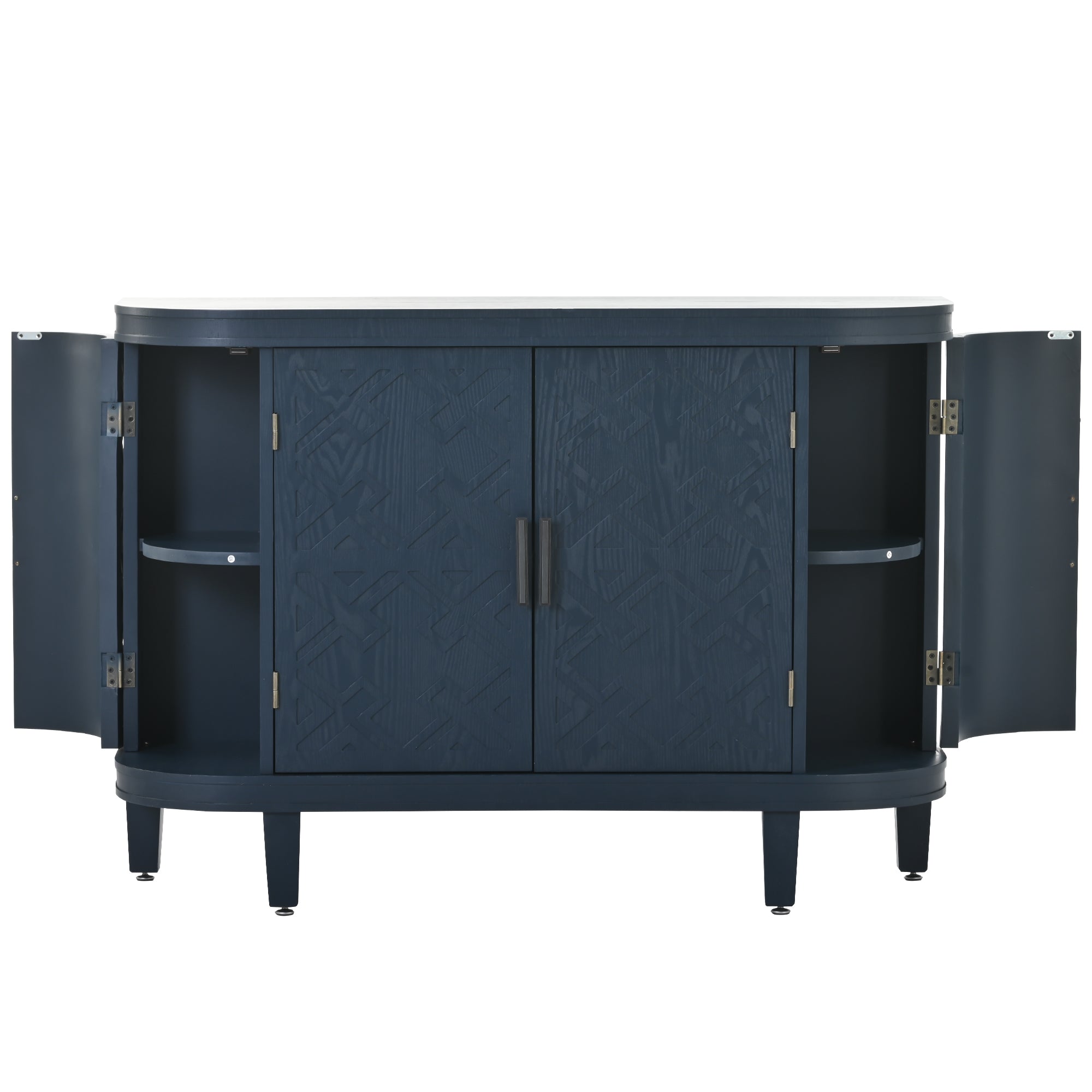 34 Inch MDF 4-door Accent Storage Cabinet
