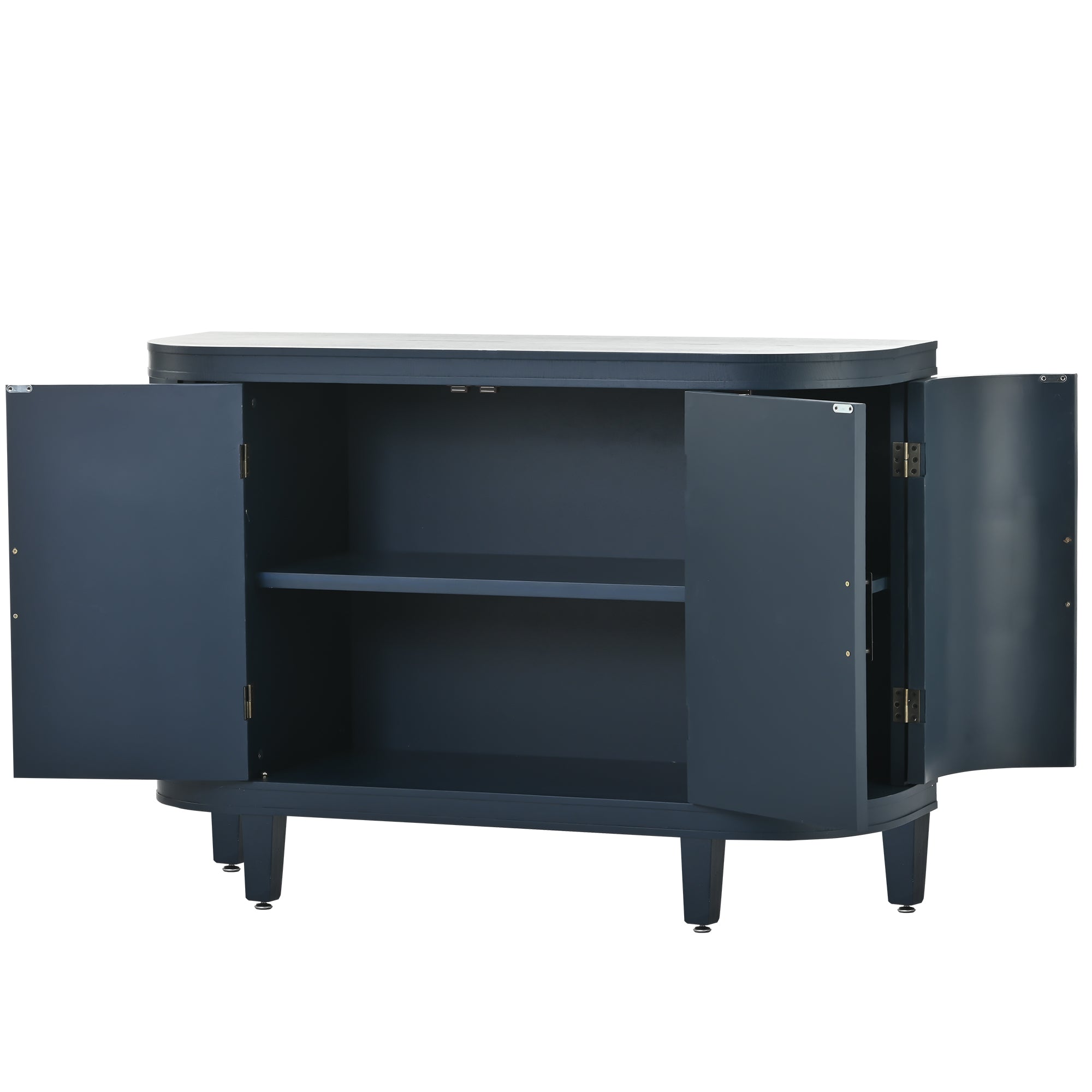 34 Inch MDF 4-door Accent Storage Cabinet