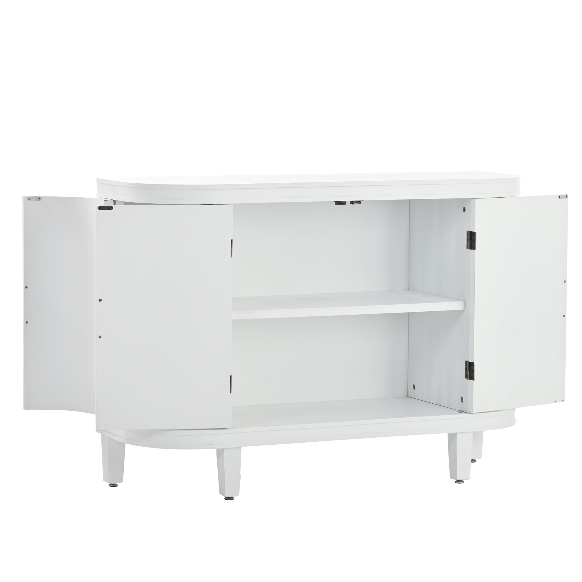 34 Inch MDF 4-door Accent Storage Cabinet