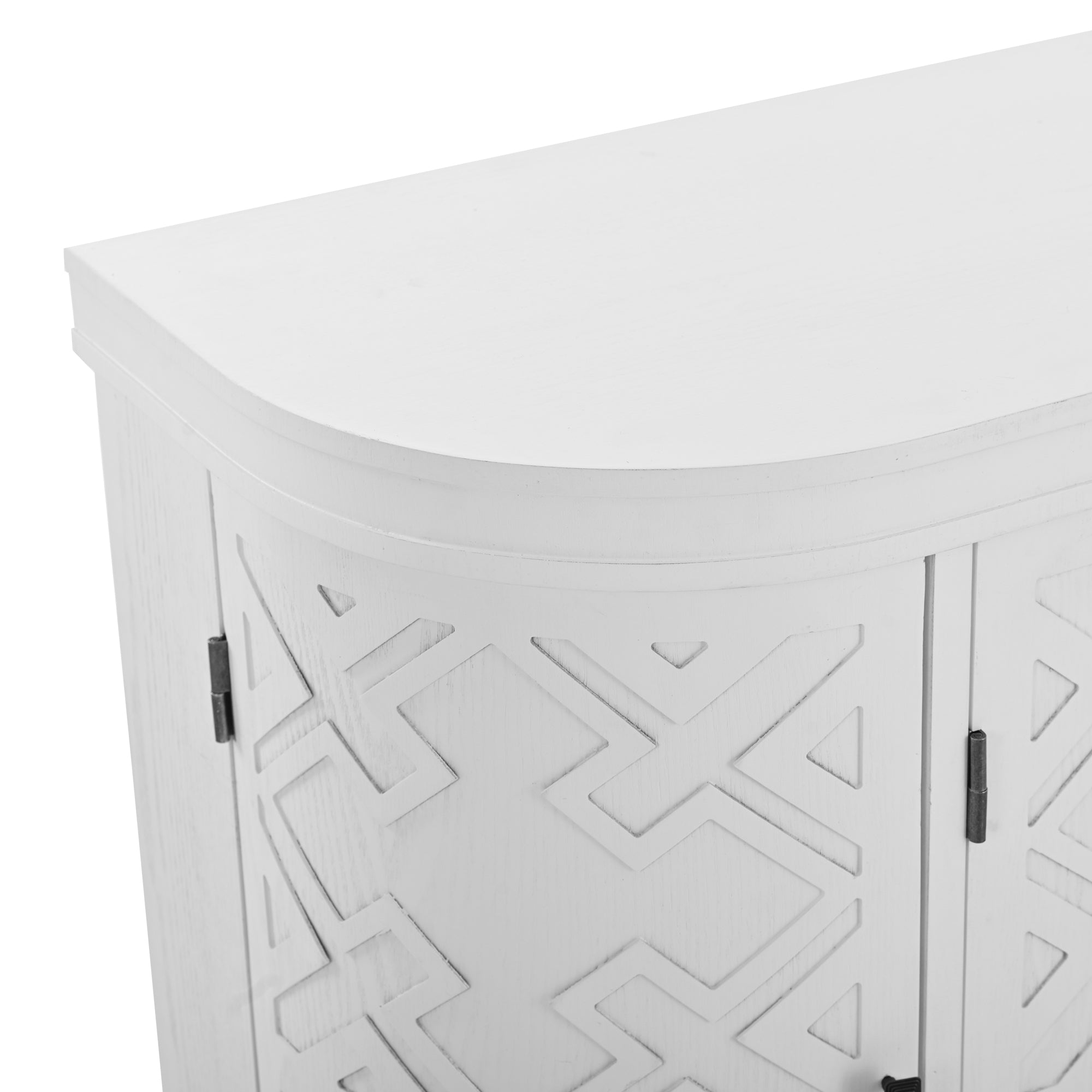 34 Inch MDF 4-door Accent Storage Cabinet