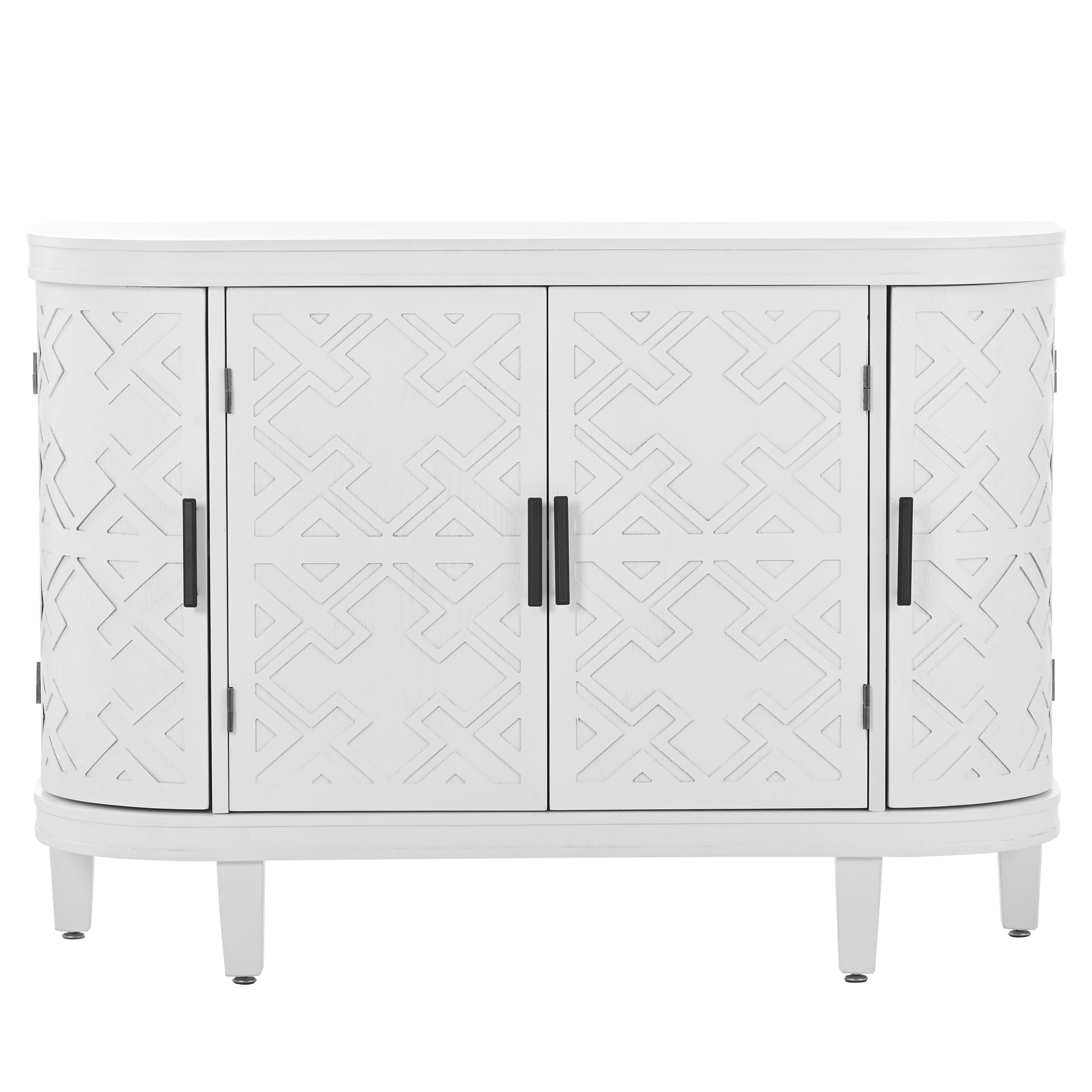 34 Inch MDF 4-door Accent Storage Cabinet