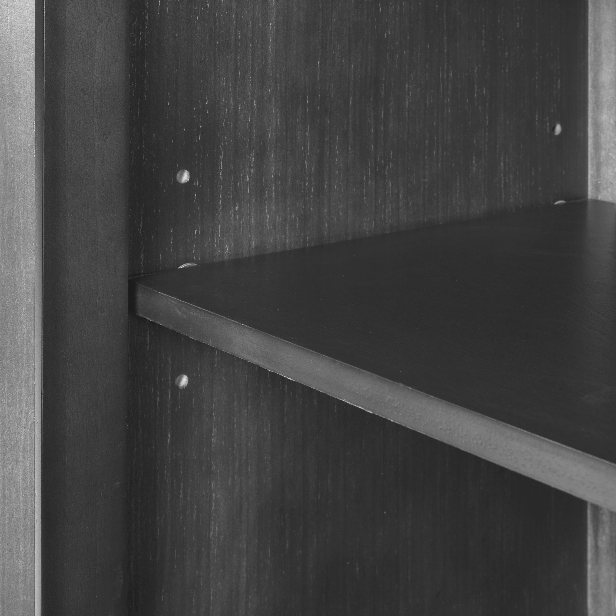 32" Tall MDF 3-door Accent Storage Cabinet with Adjustable Shelf