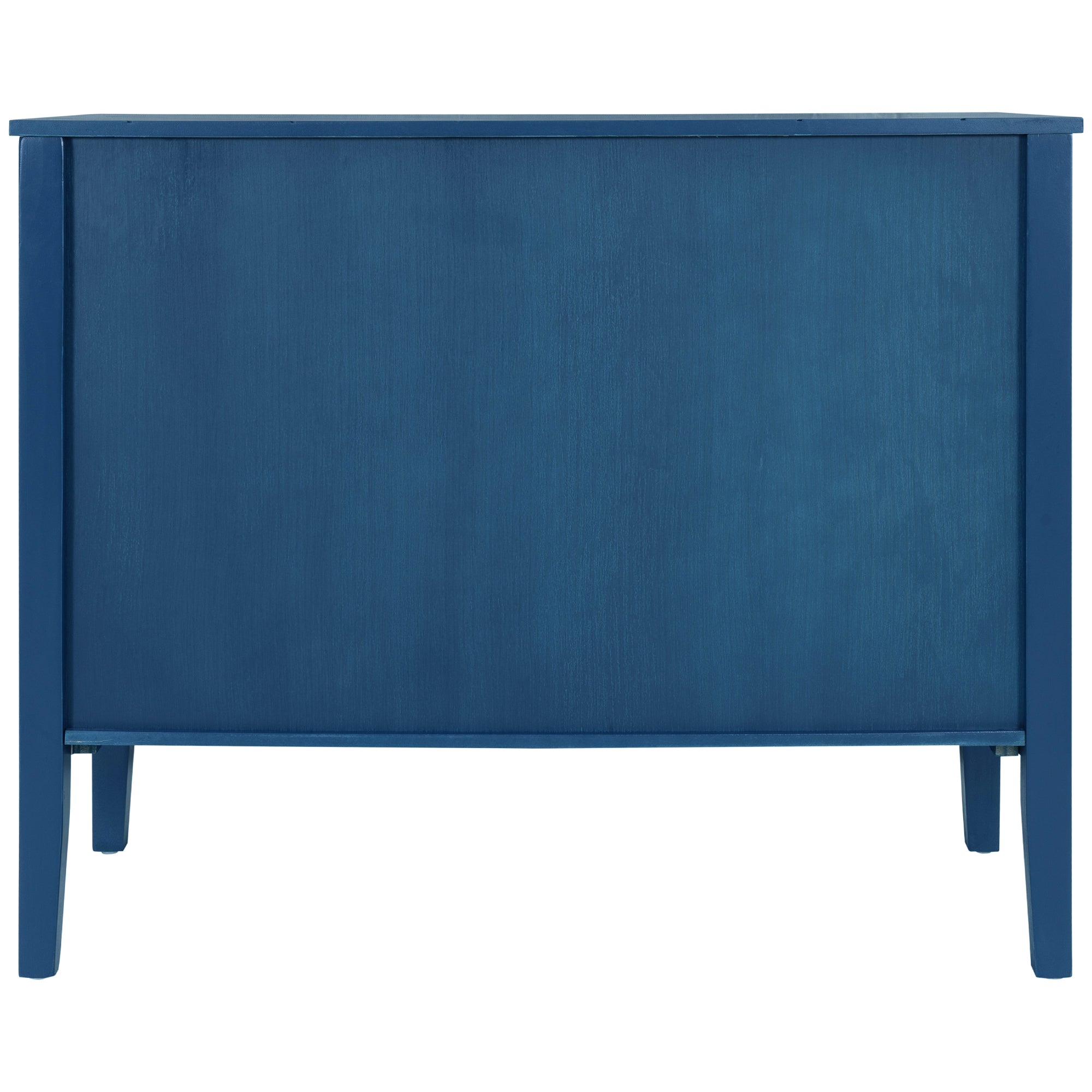 32" Tall MDF 3-door Accent Storage Cabinet with Adjustable Shelf