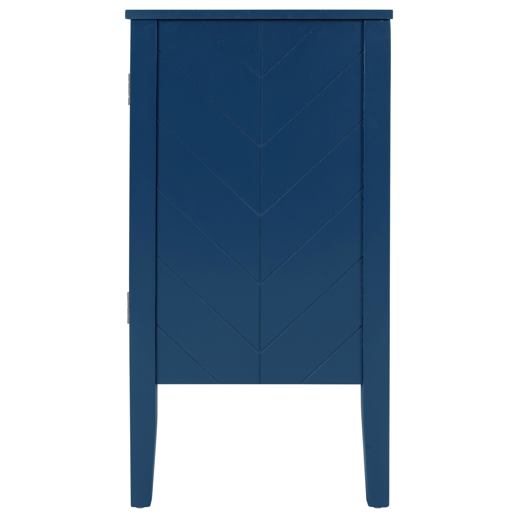 32" Tall MDF 3-door Accent Storage Cabinet with Adjustable Shelf