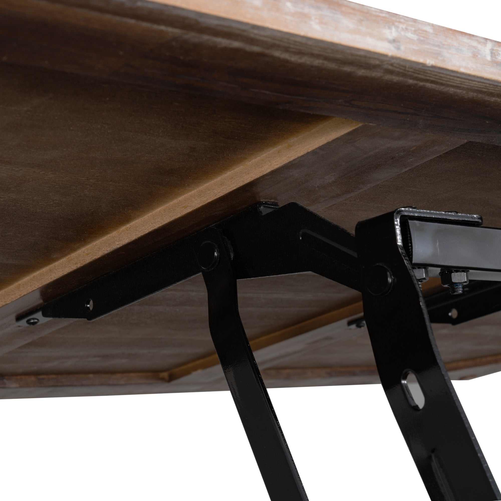 45 Inch MDF Coffee Table with Inner Storage Space and Shelf