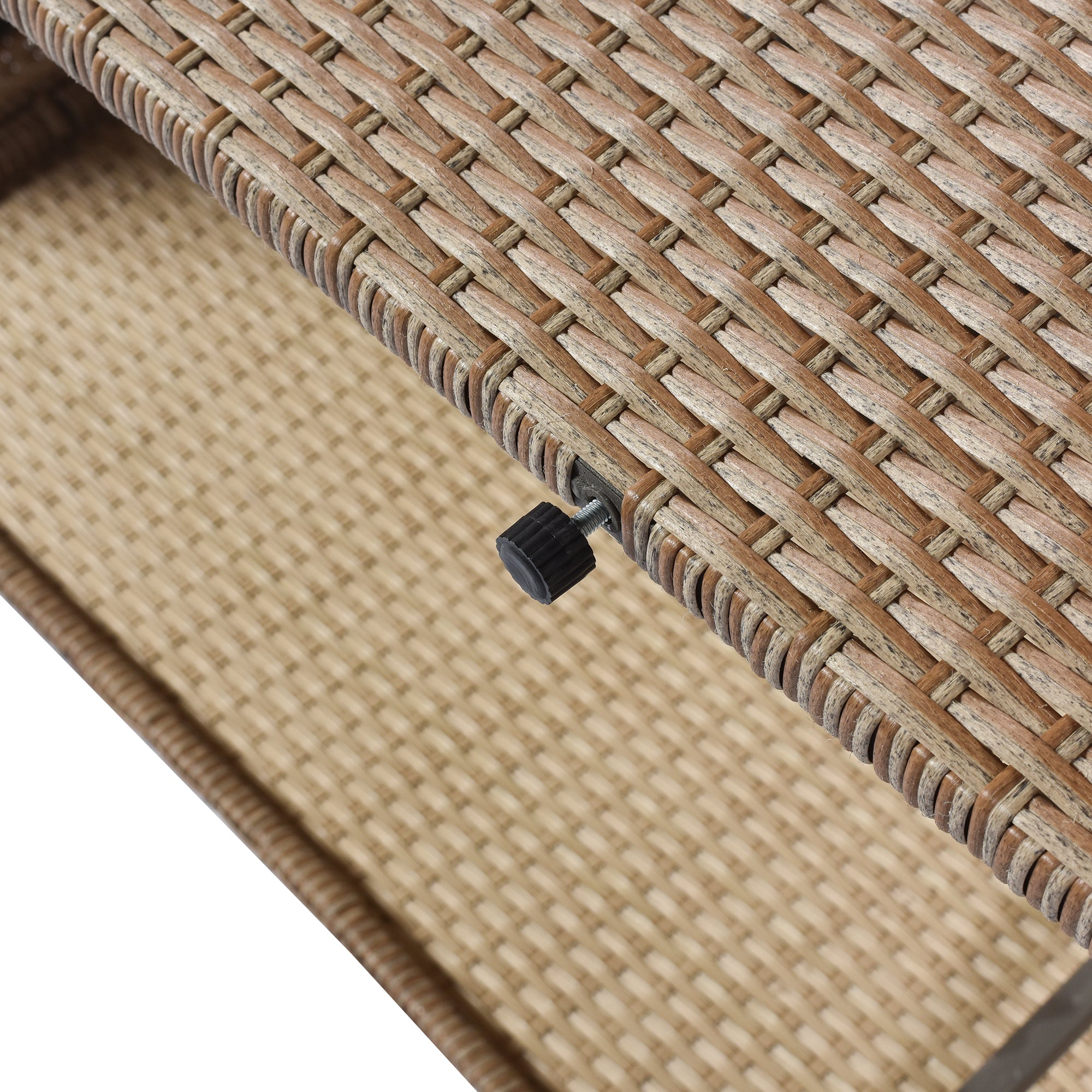 4 Piece Outdoor Rattan Reversible Paito Sofa with Cushions