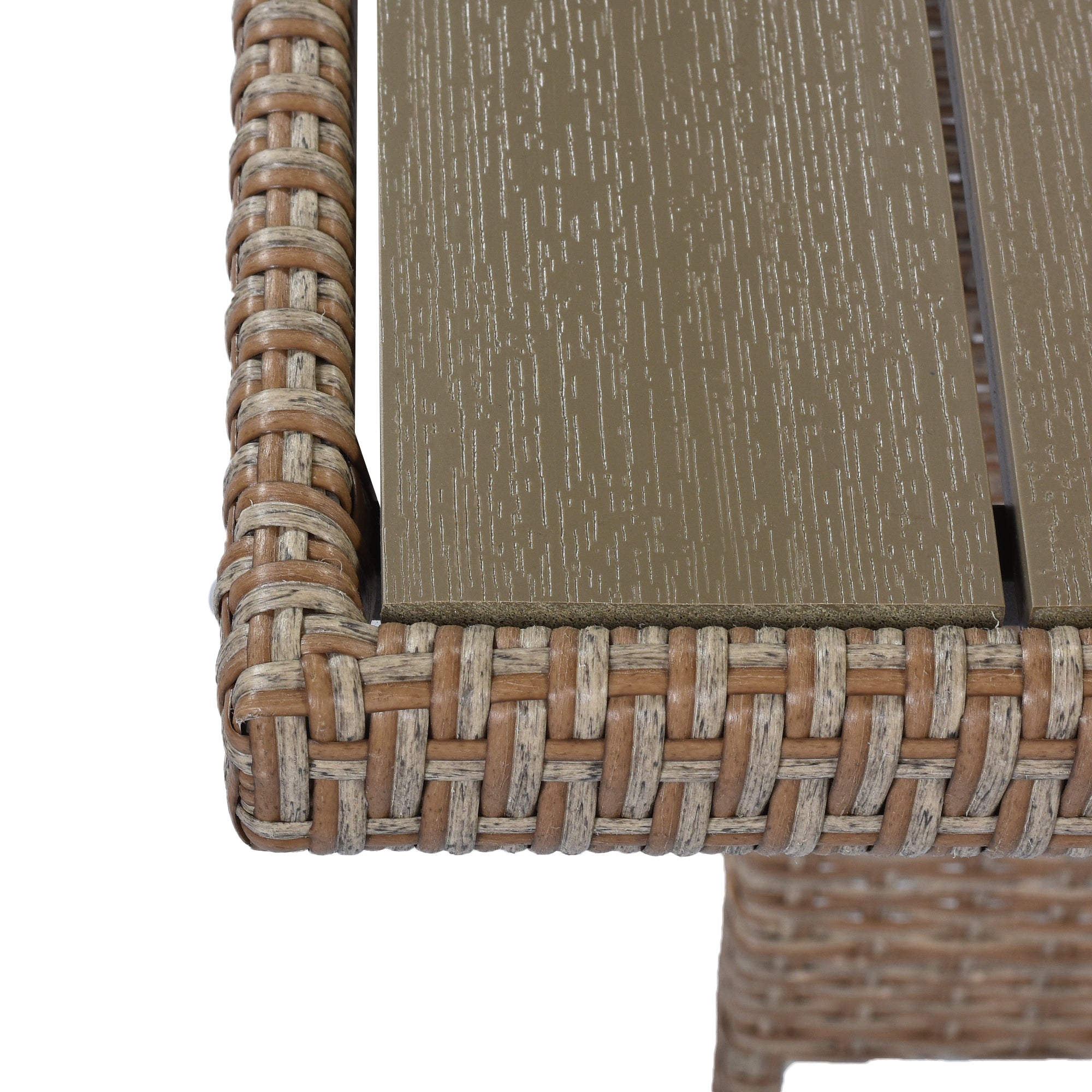 4 Piece Outdoor Rattan Reversible Paito Sofa with Cushions