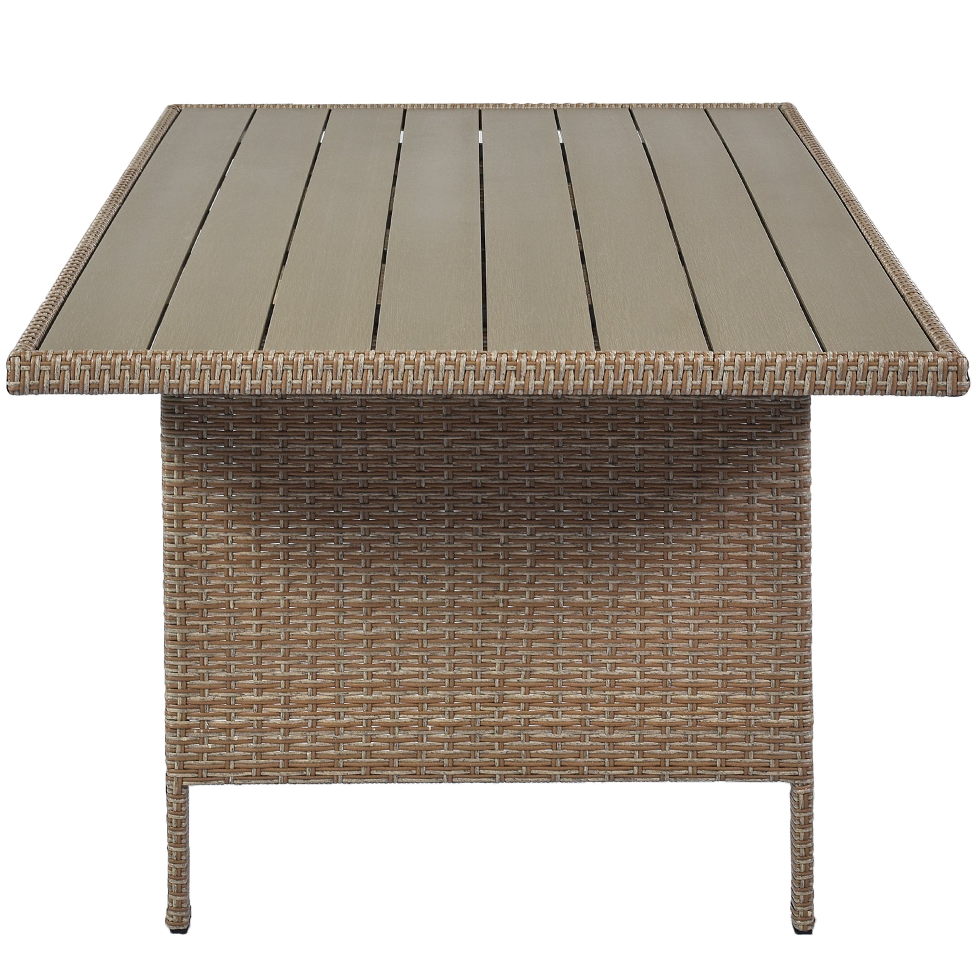 4 Piece Outdoor Rattan Reversible Paito Sofa with Cushions