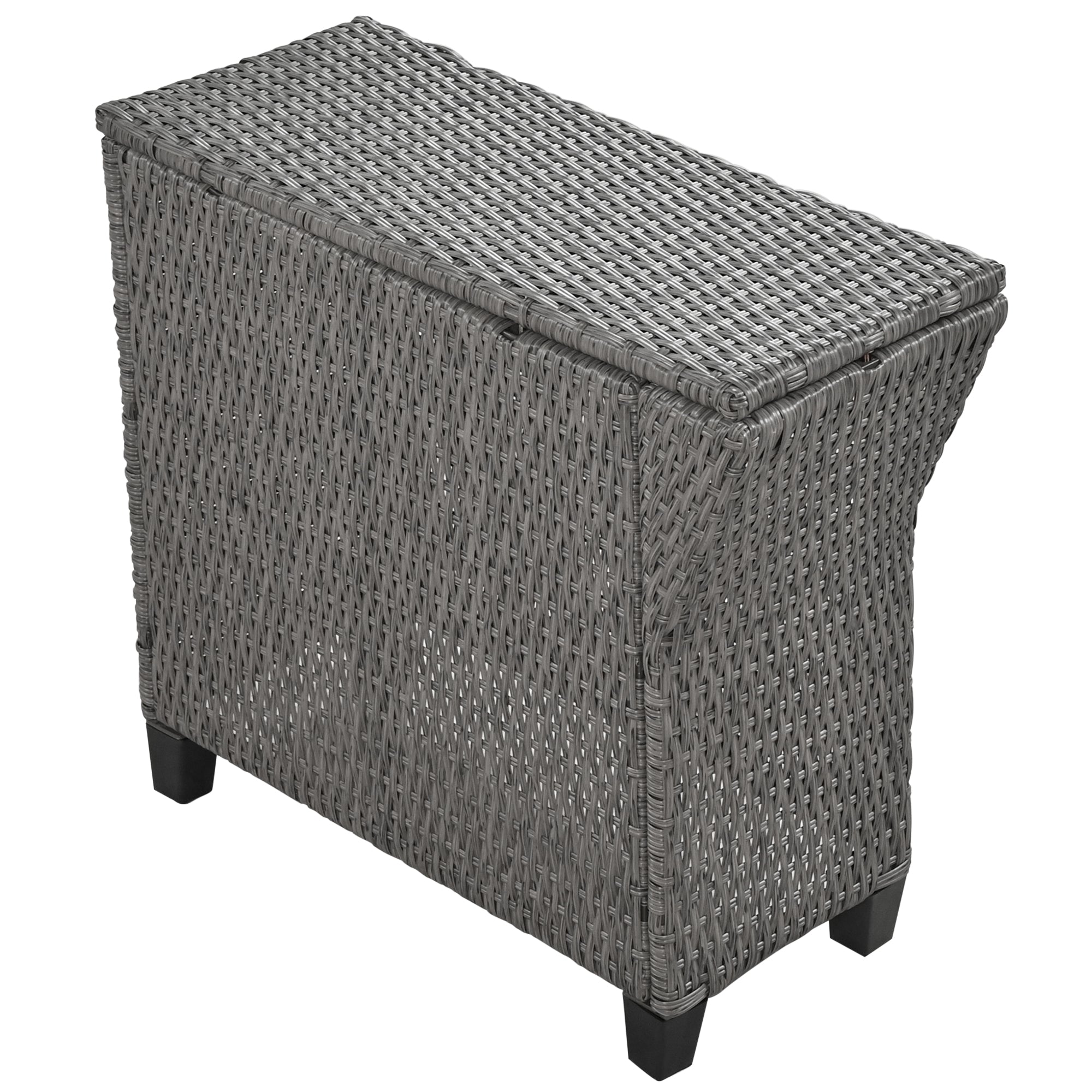 6 Piece Outdoor Fan-shaped Rattan Suit Combination with Cushions and Table