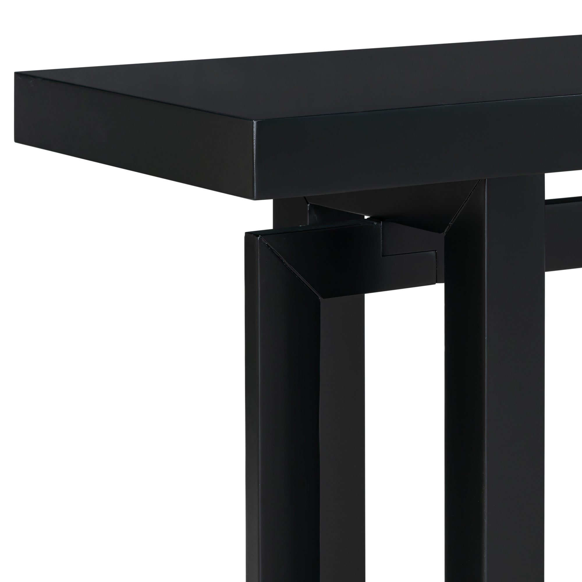 32 Inch Solid Wood and MDF Console Table