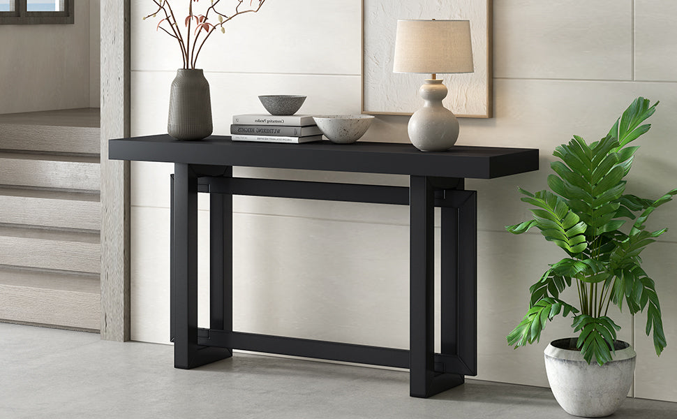 32 Inch Solid Wood and MDF Console Table