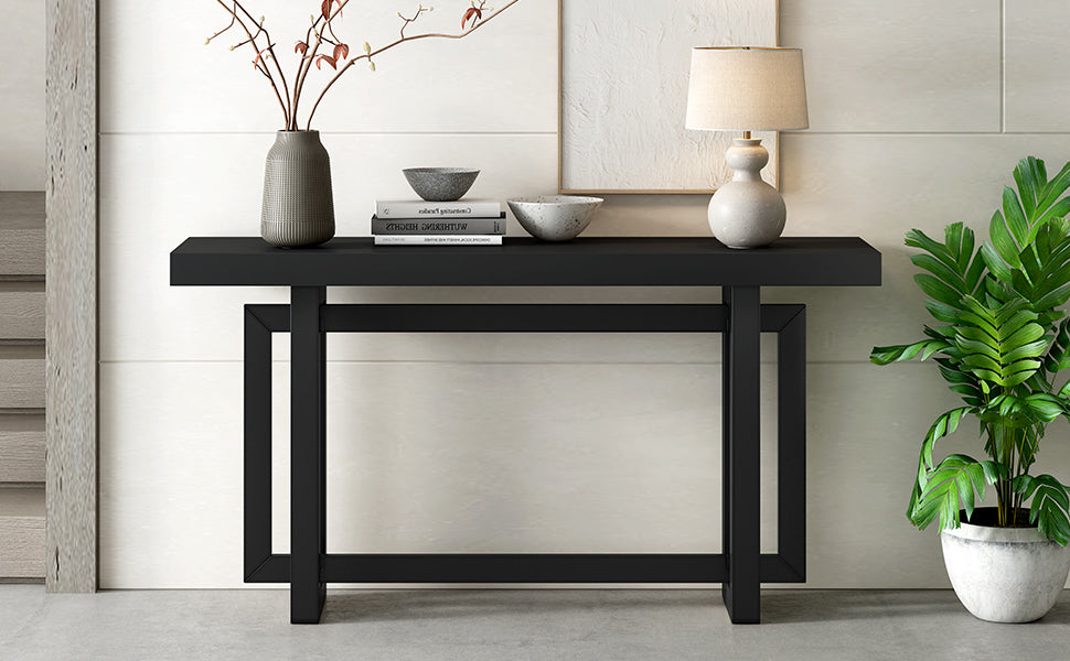 32 Inch Solid Wood and MDF Console Table