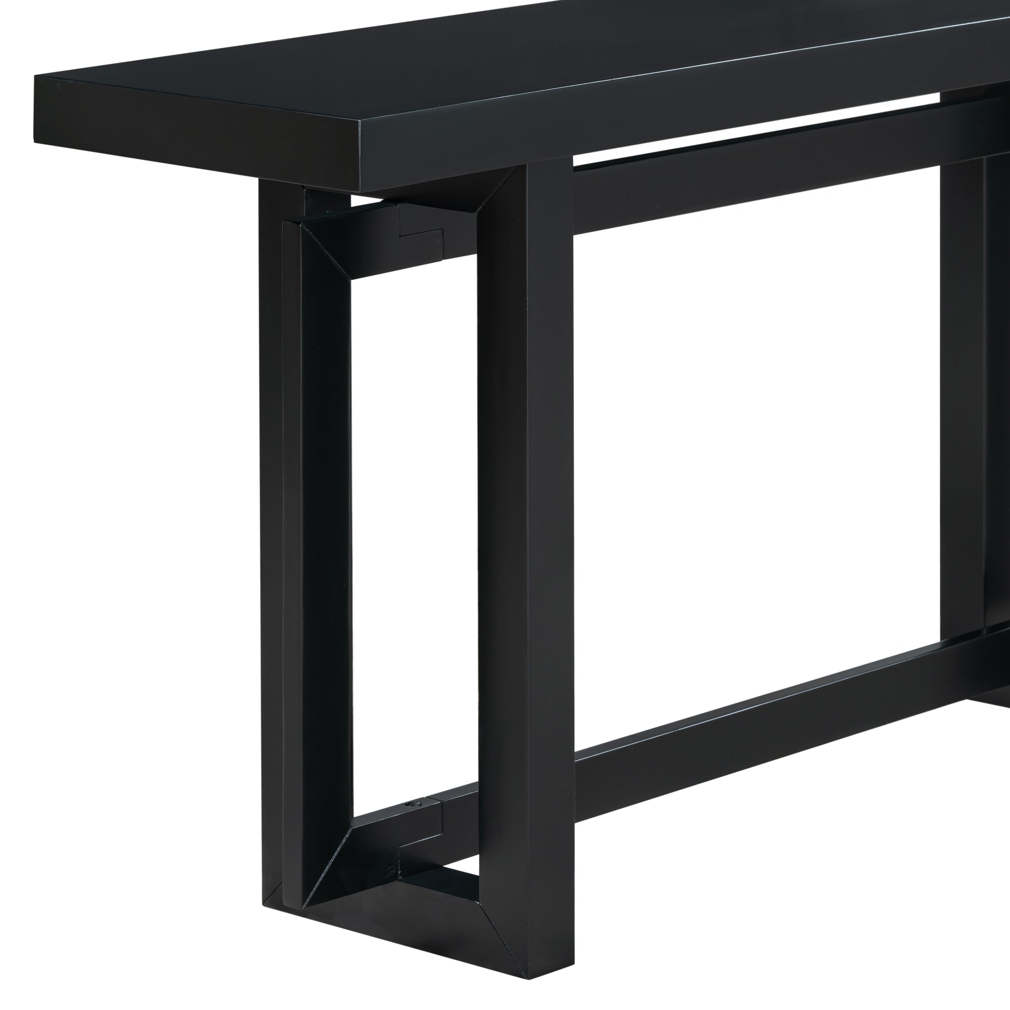 32 Inch Solid Wood and MDF Console Table