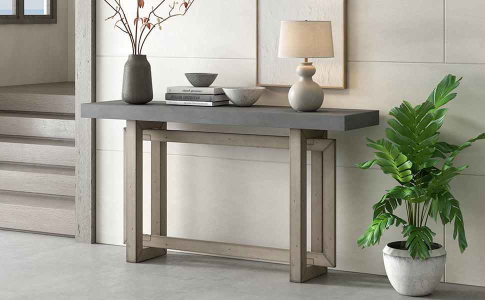 32 Inch Solid Wood and MDF Console Table