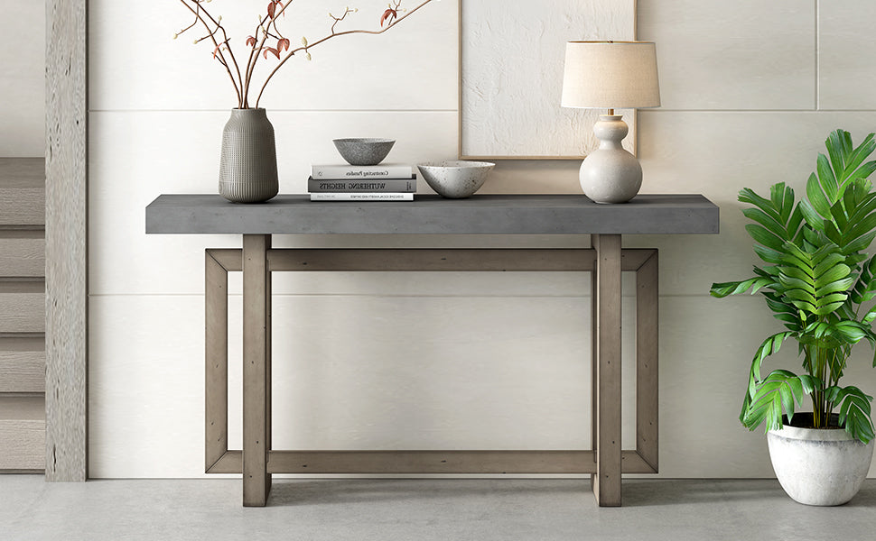 32 Inch Solid Wood and MDF Console Table