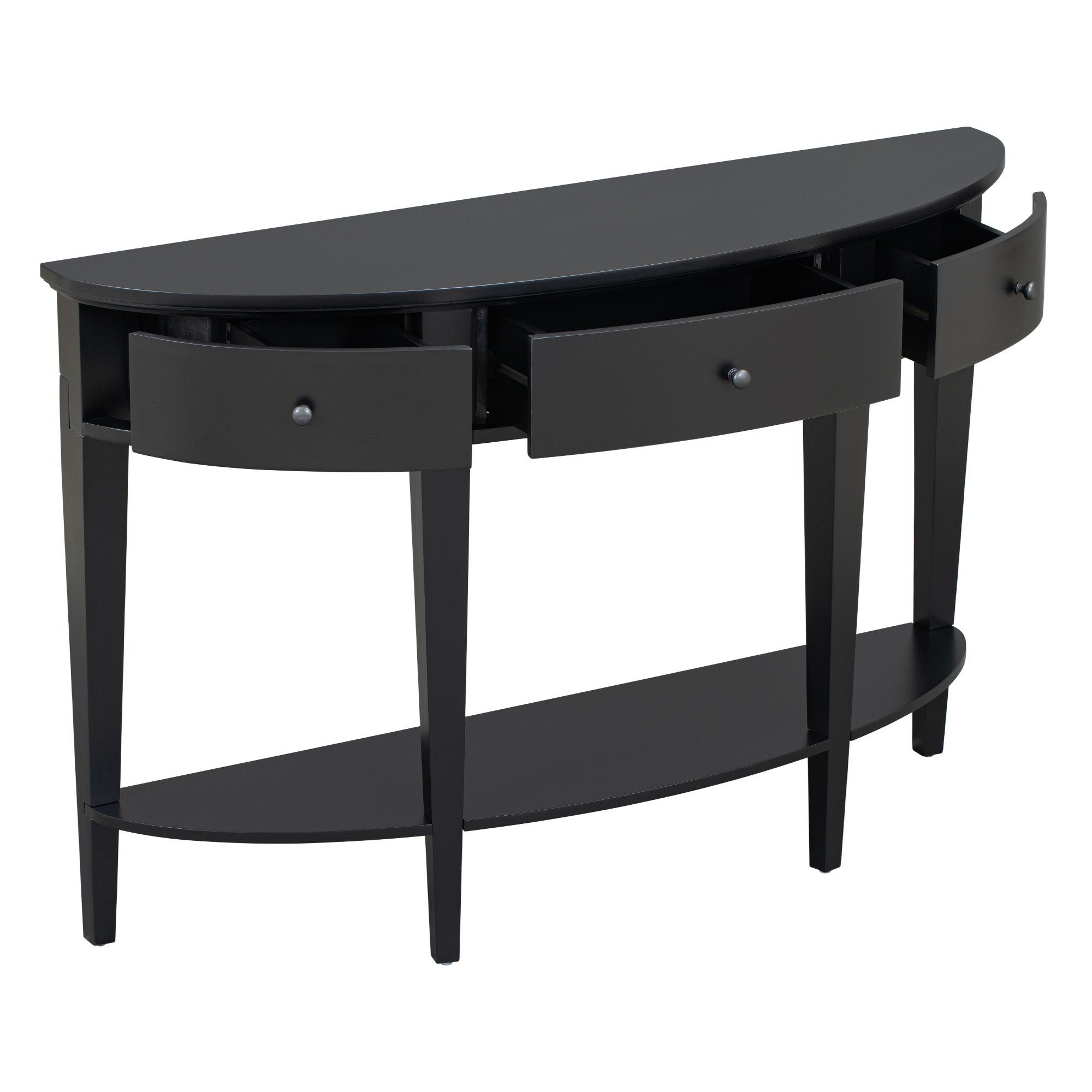 51 Inch Solid Wood and MDF Console Table with 3 Drawers and 1 Shelf