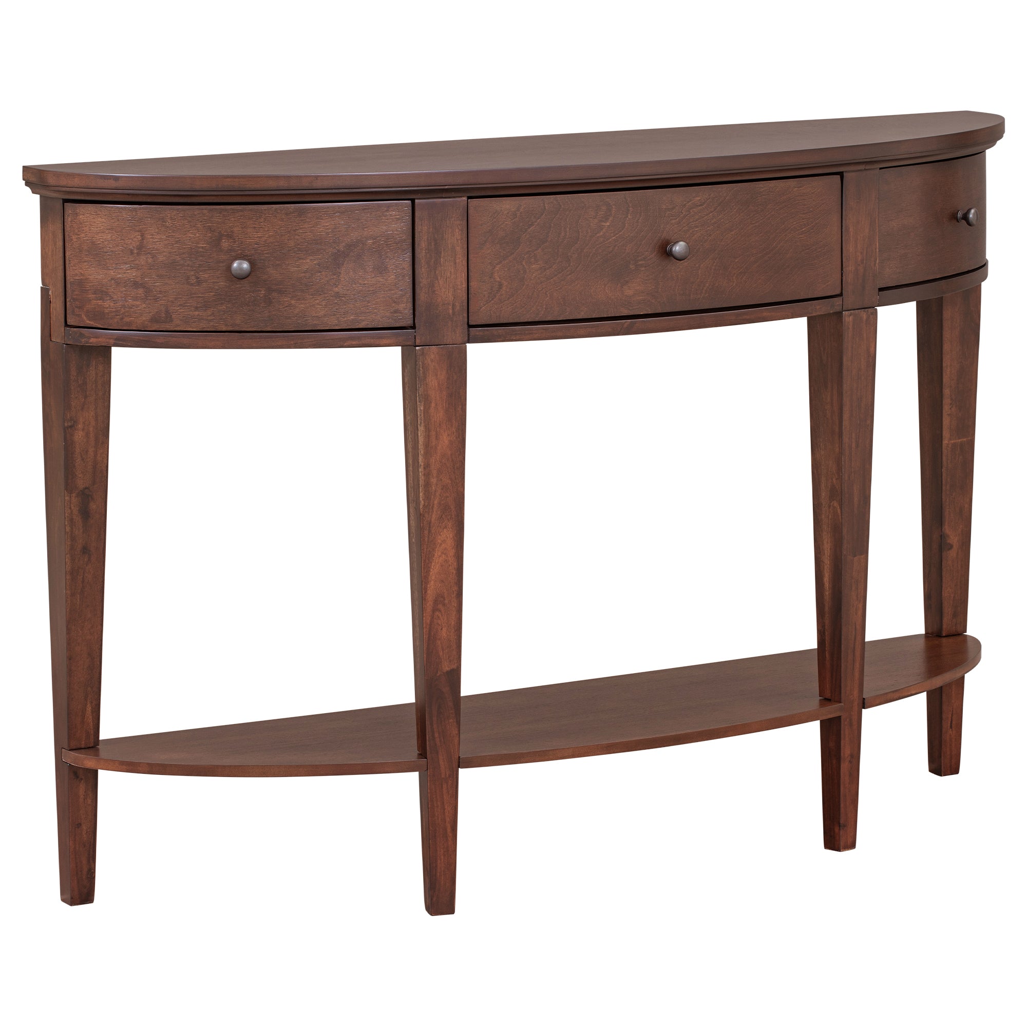 51 Inch Solid Wood and MDF Console Table with 3 Drawers and 1 Shelf
