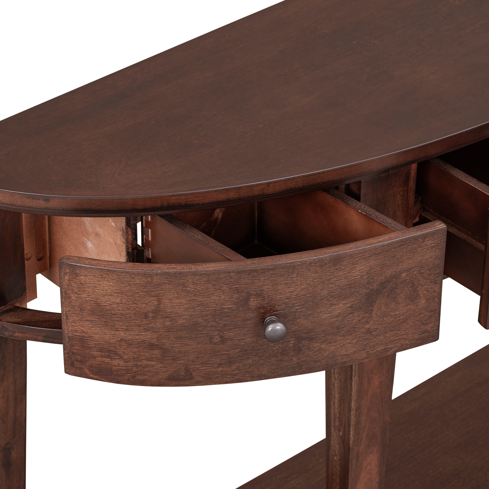 51 Inch Solid Wood and MDF Console Table with 3 Drawers and 1 Shelf