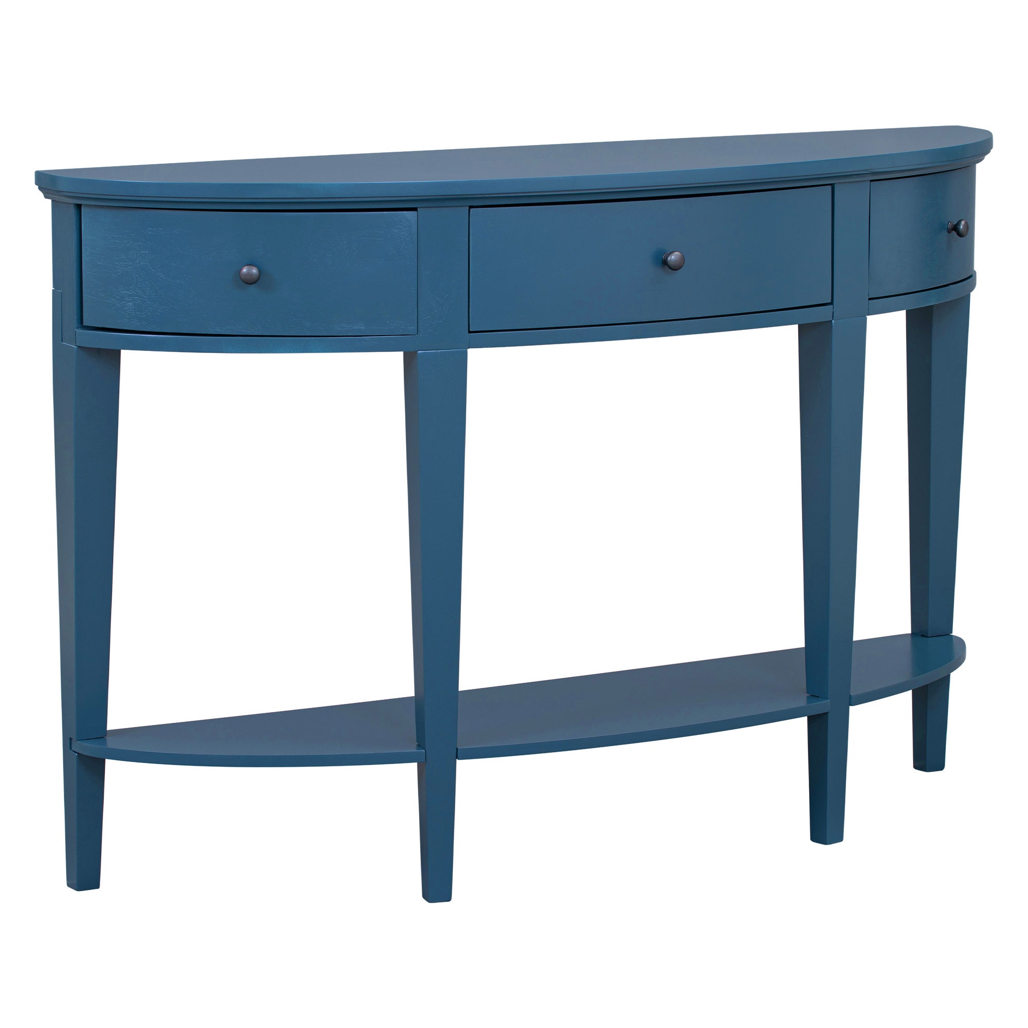 51 Inch Solid Wood and MDF Console Table with 3 Drawers and 1 Shelf