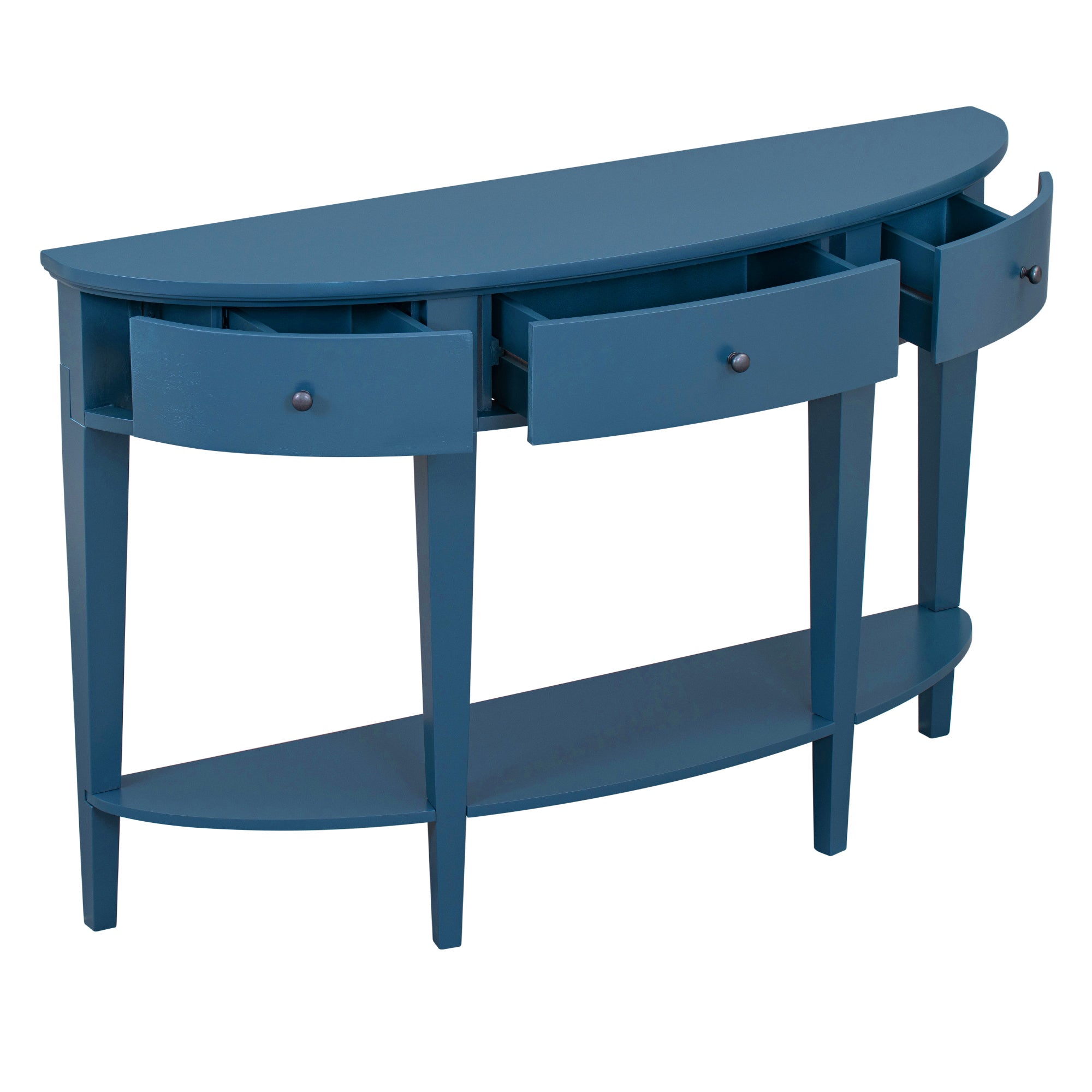 51 Inch Solid Wood and MDF Console Table with 3 Drawers and 1 Shelf
