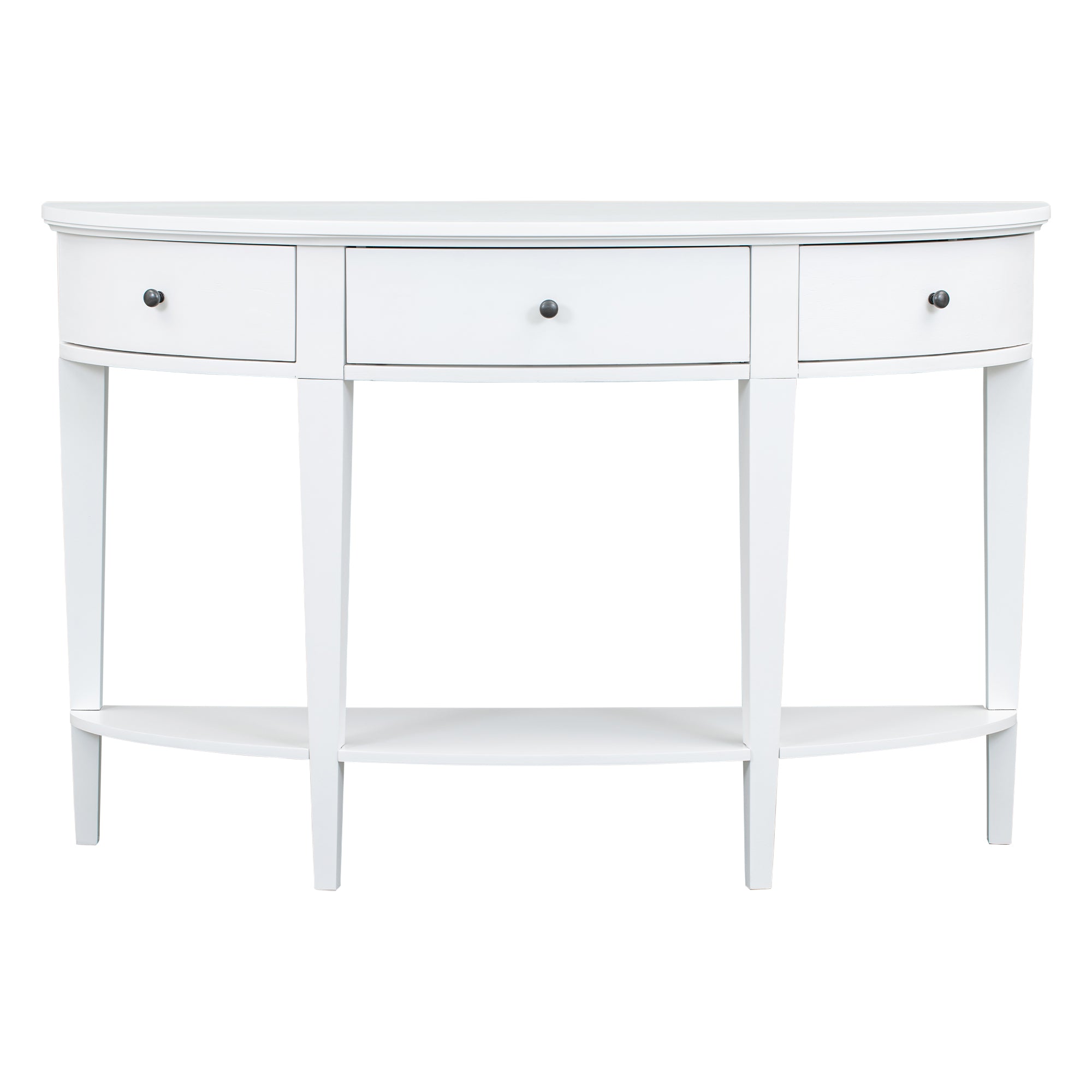 51 Inch Solid Wood and MDF Console Table with 3 Drawers and 1 Shelf