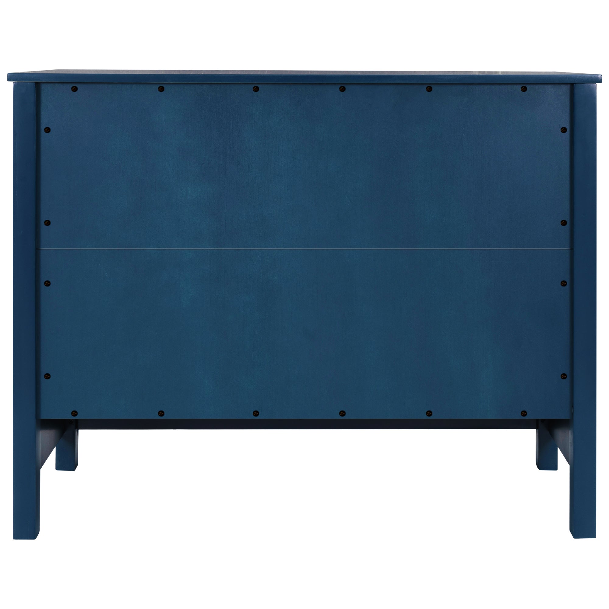32" Tall MDF Console Table with Doors and Adjustable Shelf
