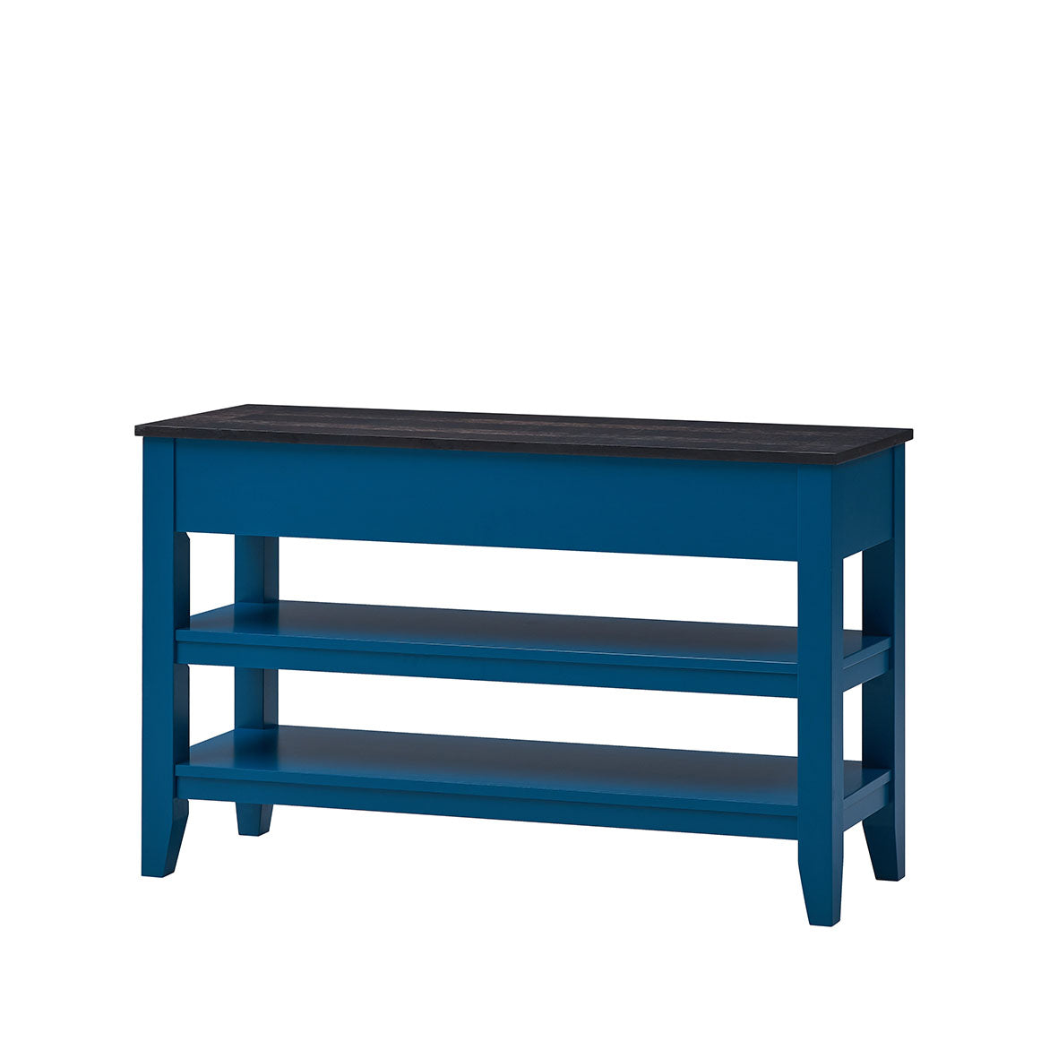 49 Inch Solid Wood and MDF Console Table with 3 Drawers and 2 Shelves