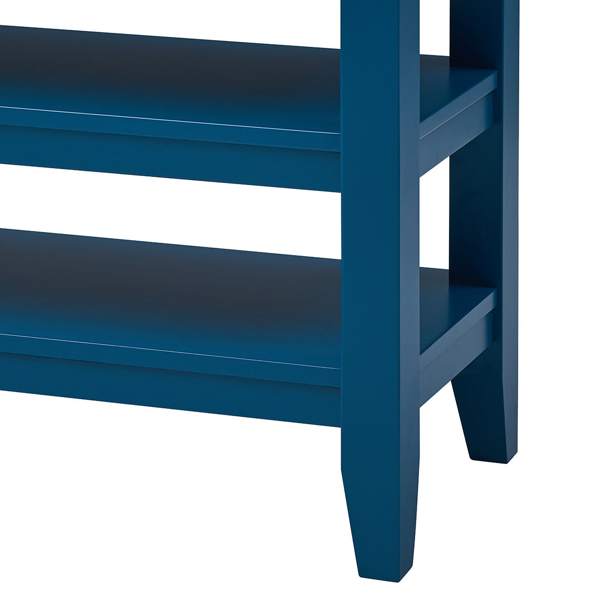 49 Inch Solid Wood and MDF Console Table with 3 Drawers and 2 Shelves