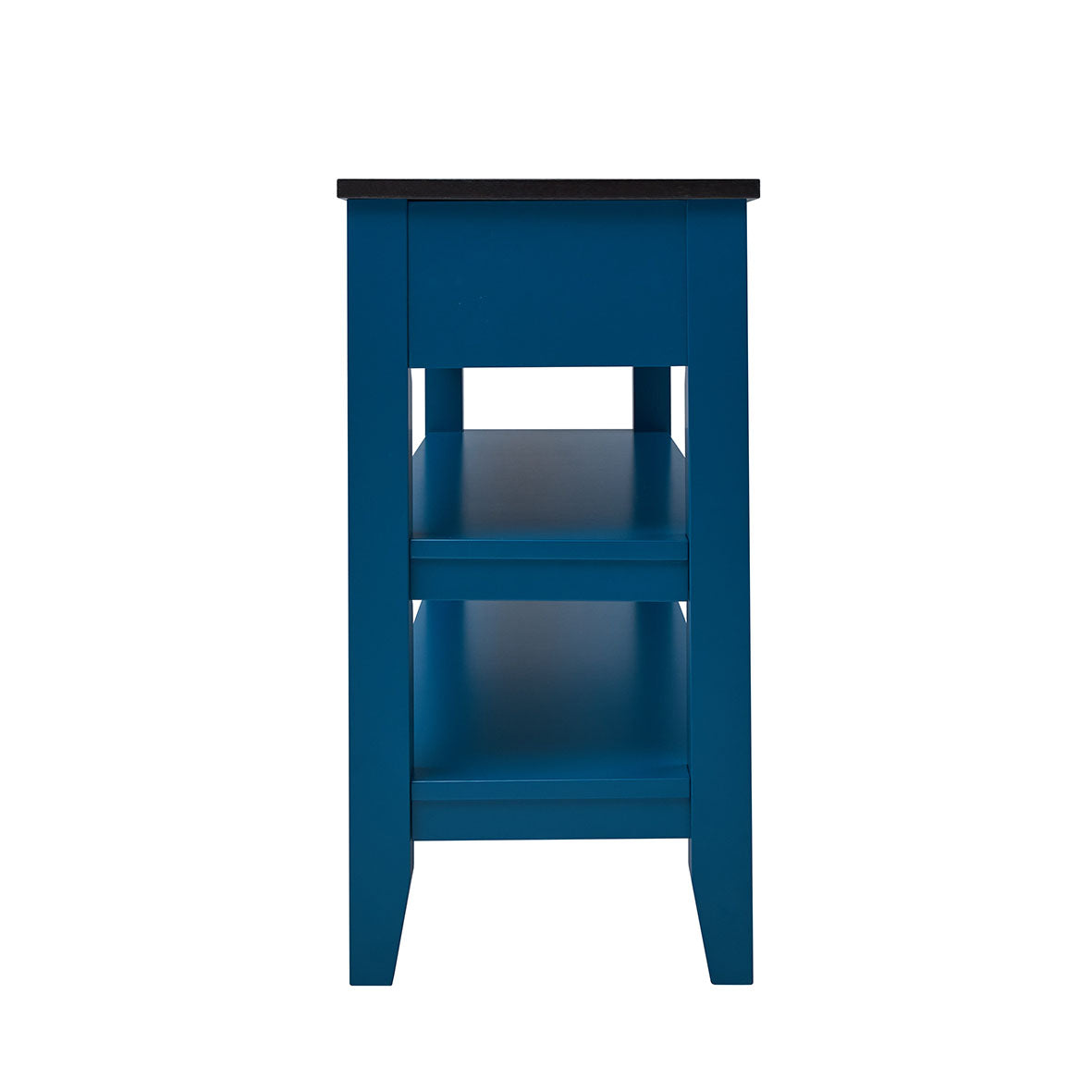 49 Inch Solid Wood and MDF Console Table with 3 Drawers and 2 Shelves