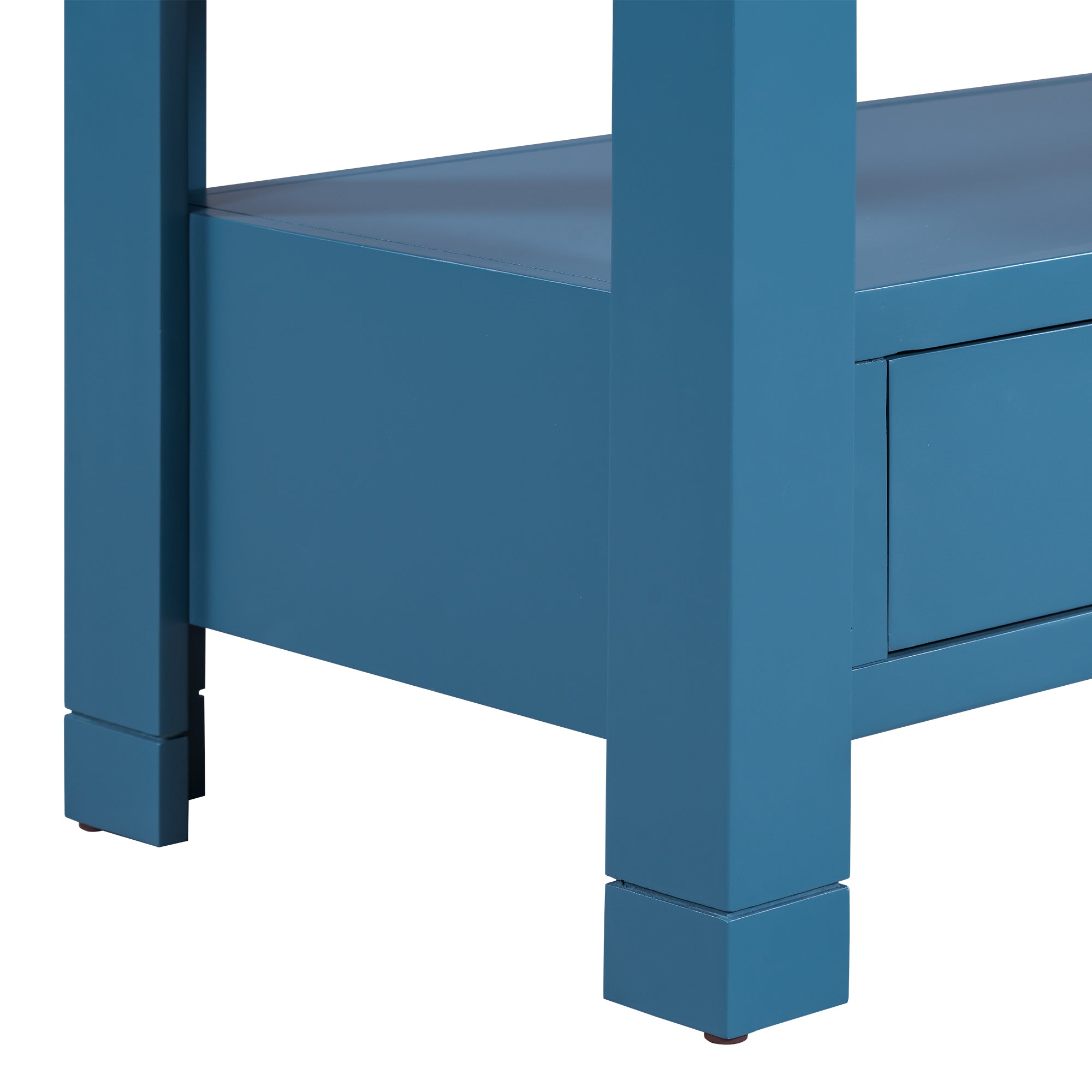 51 Inch MDF and ACACIA Console Table with 2 Drawers and 2 Shelves