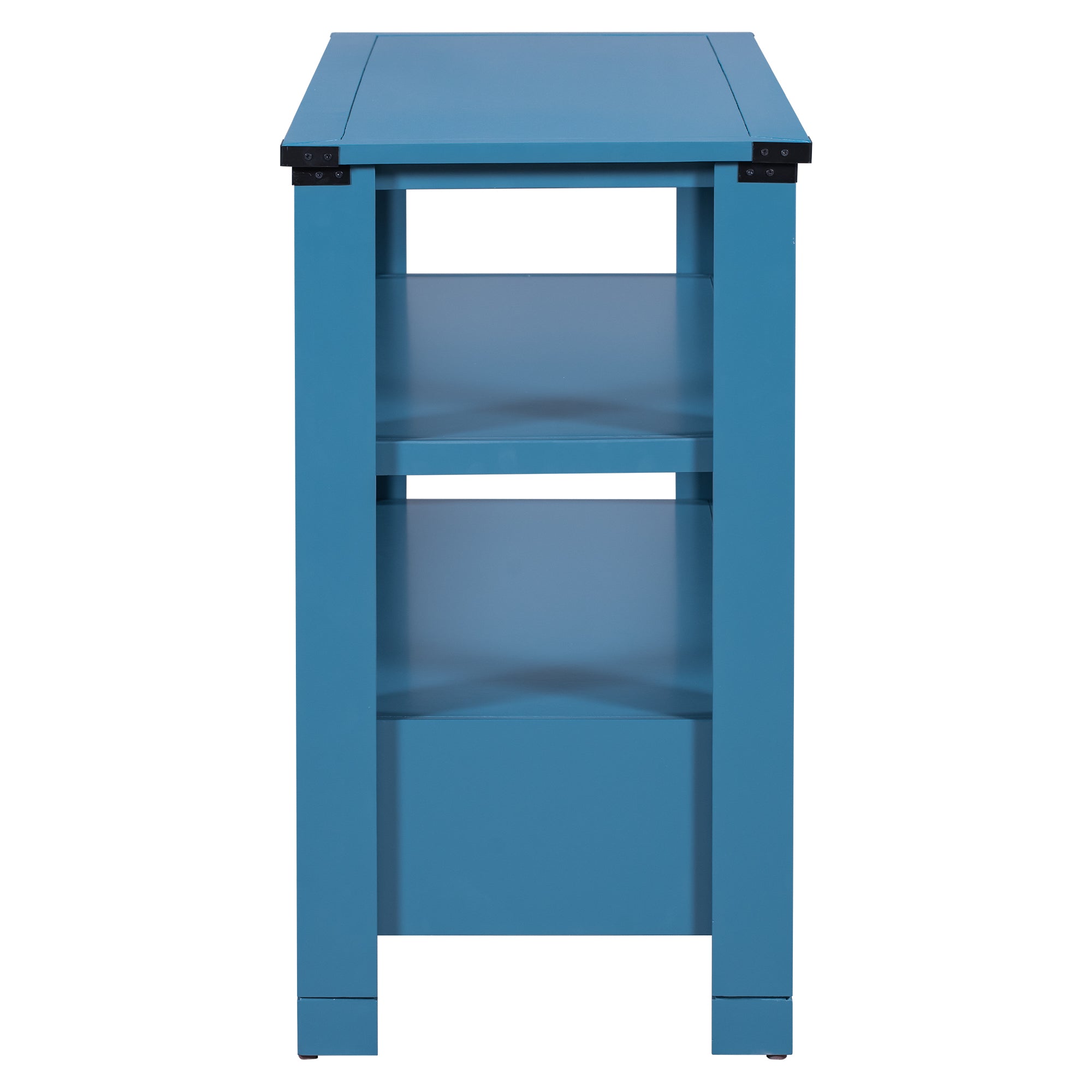 51 Inch MDF and ACACIA Console Table with 2 Drawers and 2 Shelves