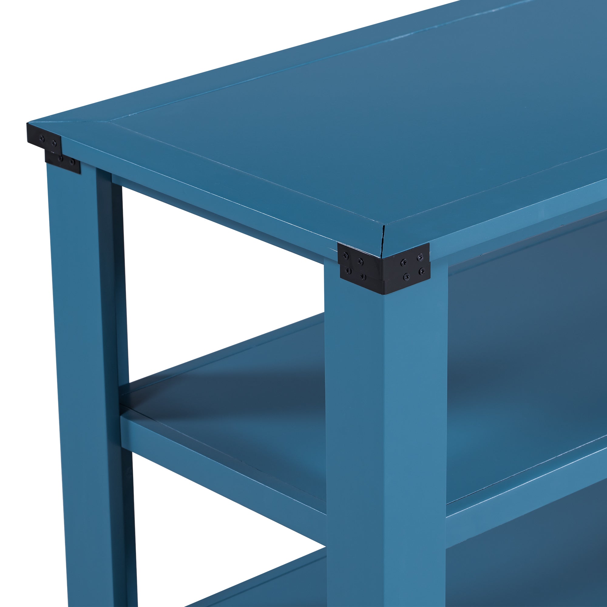 51 Inch MDF and ACACIA Console Table with 2 Drawers and 2 Shelves