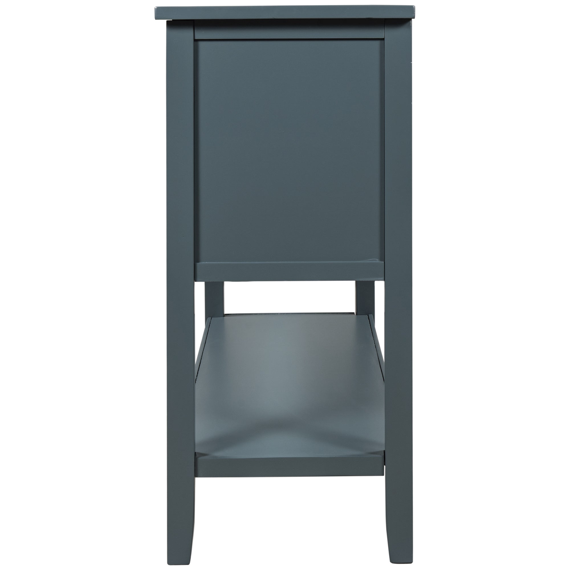 45 Inch MDF Console Table with 7 Drawers