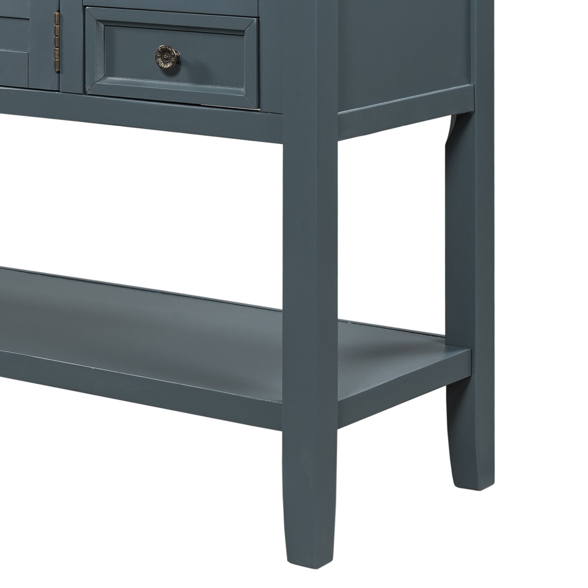 45 Inch MDF Console Table with 7 Drawers